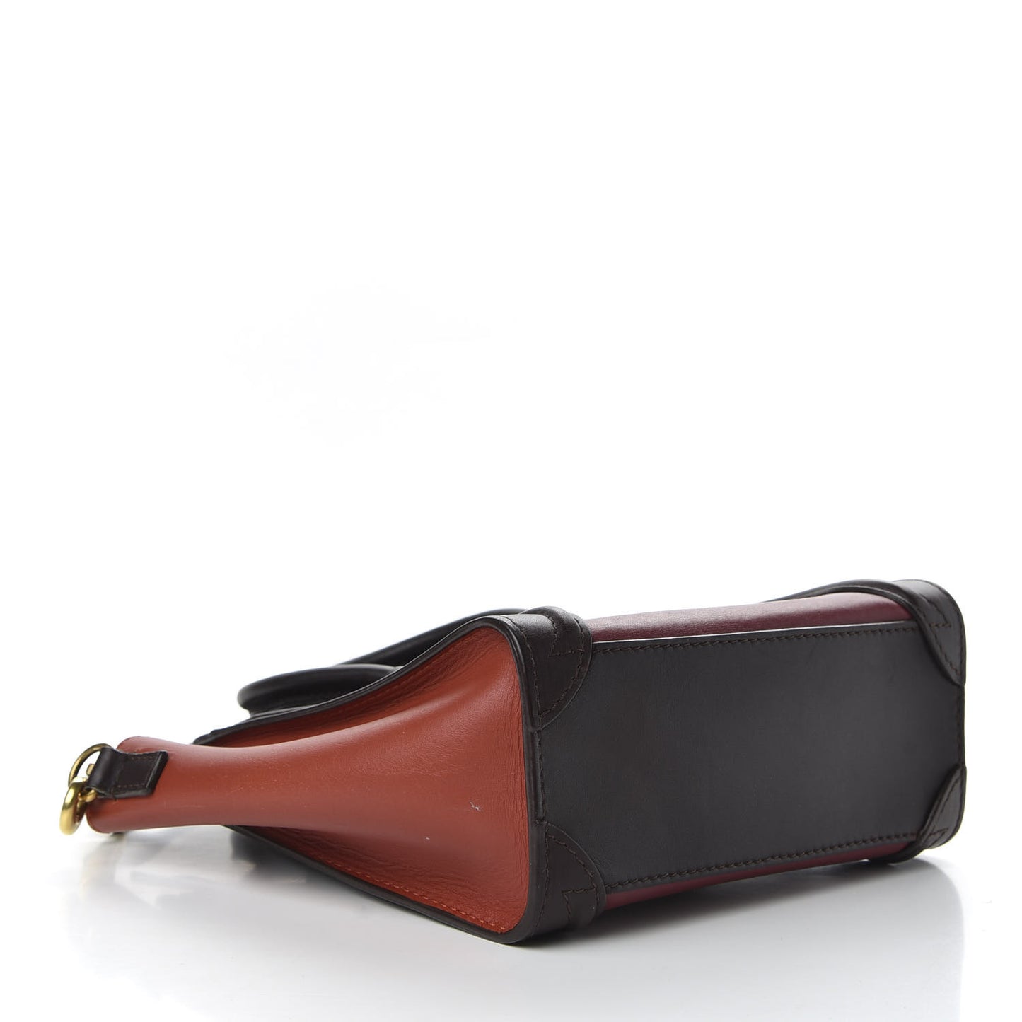 Satin Calfskin Nano Tri-Color Luggage Orchid