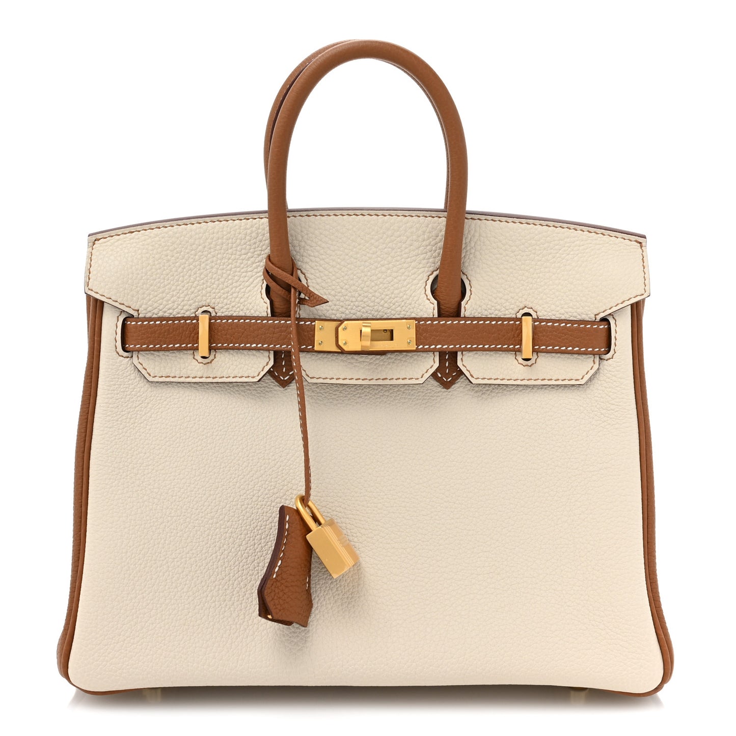 Togo Horseshoe Birkin 25 Craie Gold