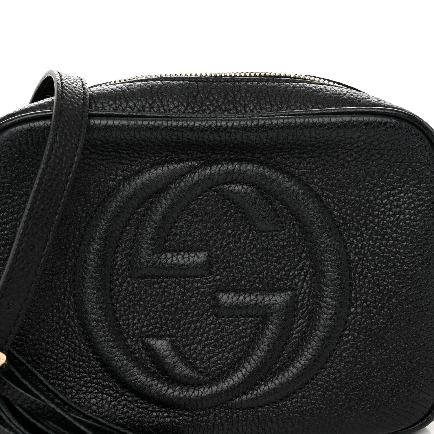 Gucci Pebbled Calfskin Small Soho Disco Bag Black 7 of 12