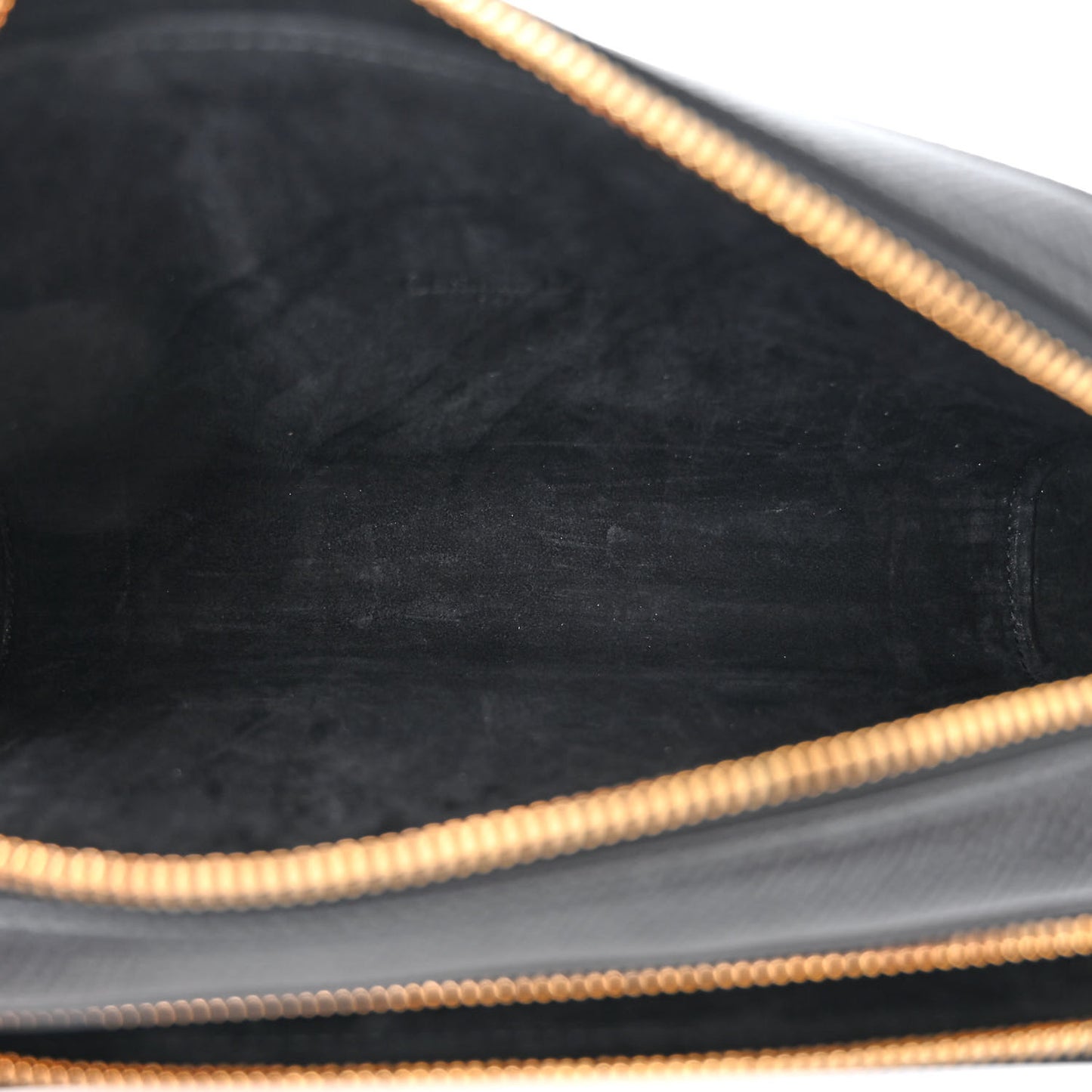 Grained Calfskin Caro Double Pouch Black