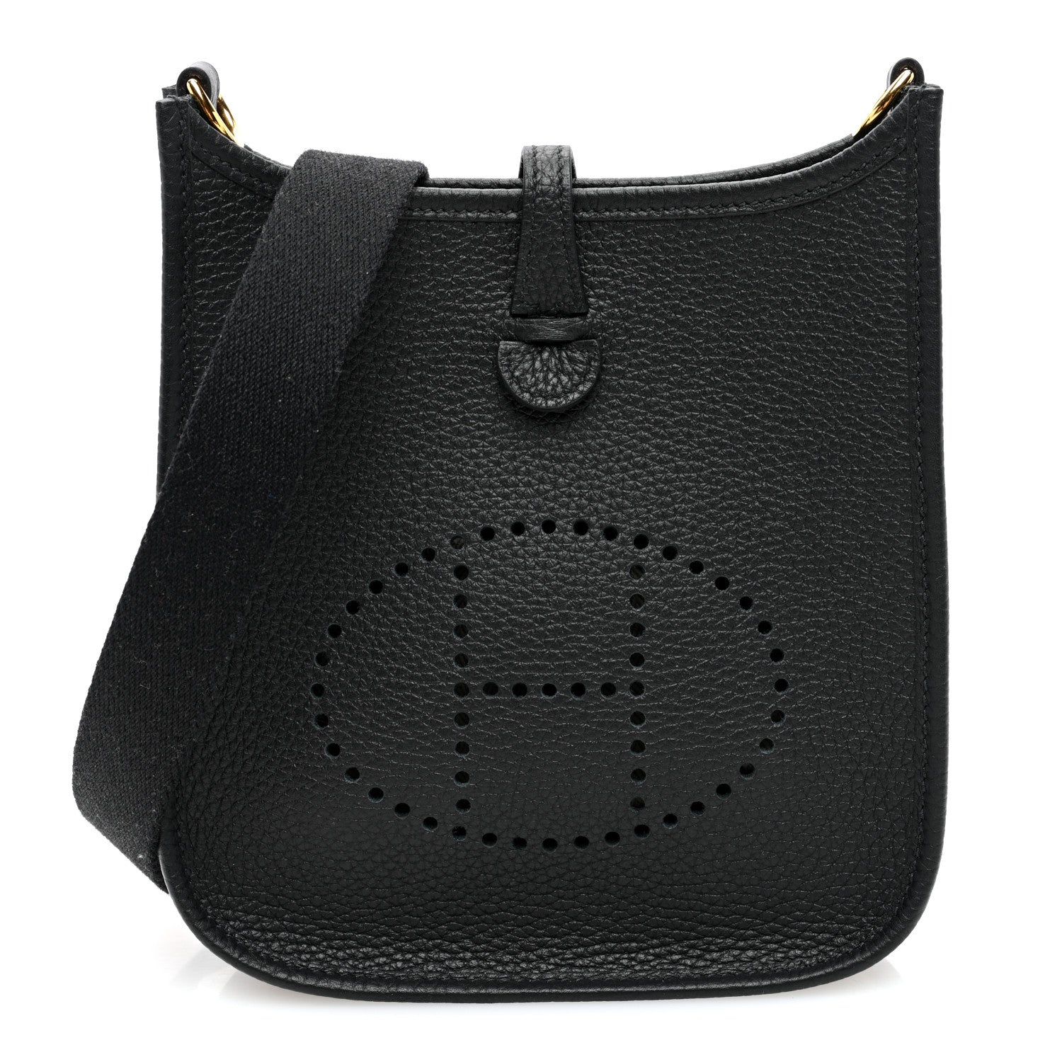 Hermes Taurillon Clemence Evelyne TPM Black 1 of 10