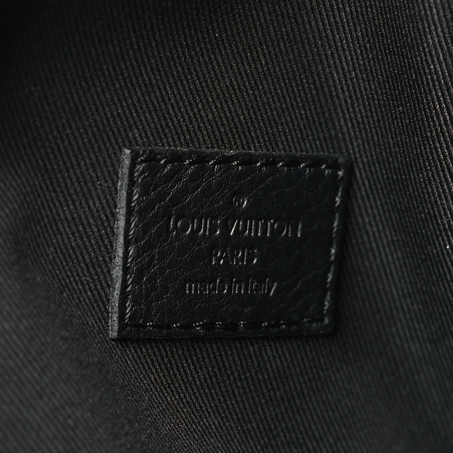 Calfskin Shadow Monogram Duo Slingbag Black