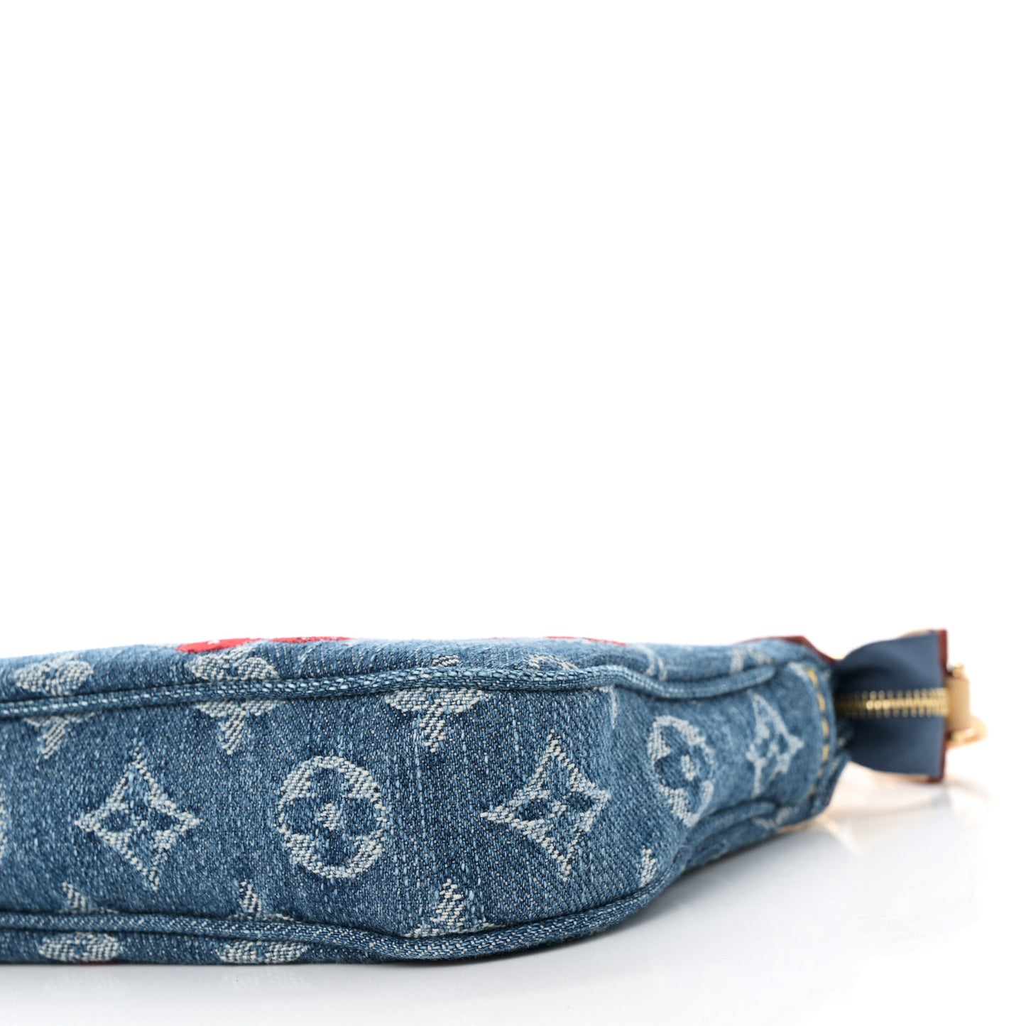 LV X TM Monogram Denim Cerises Pochette Accessories Blue