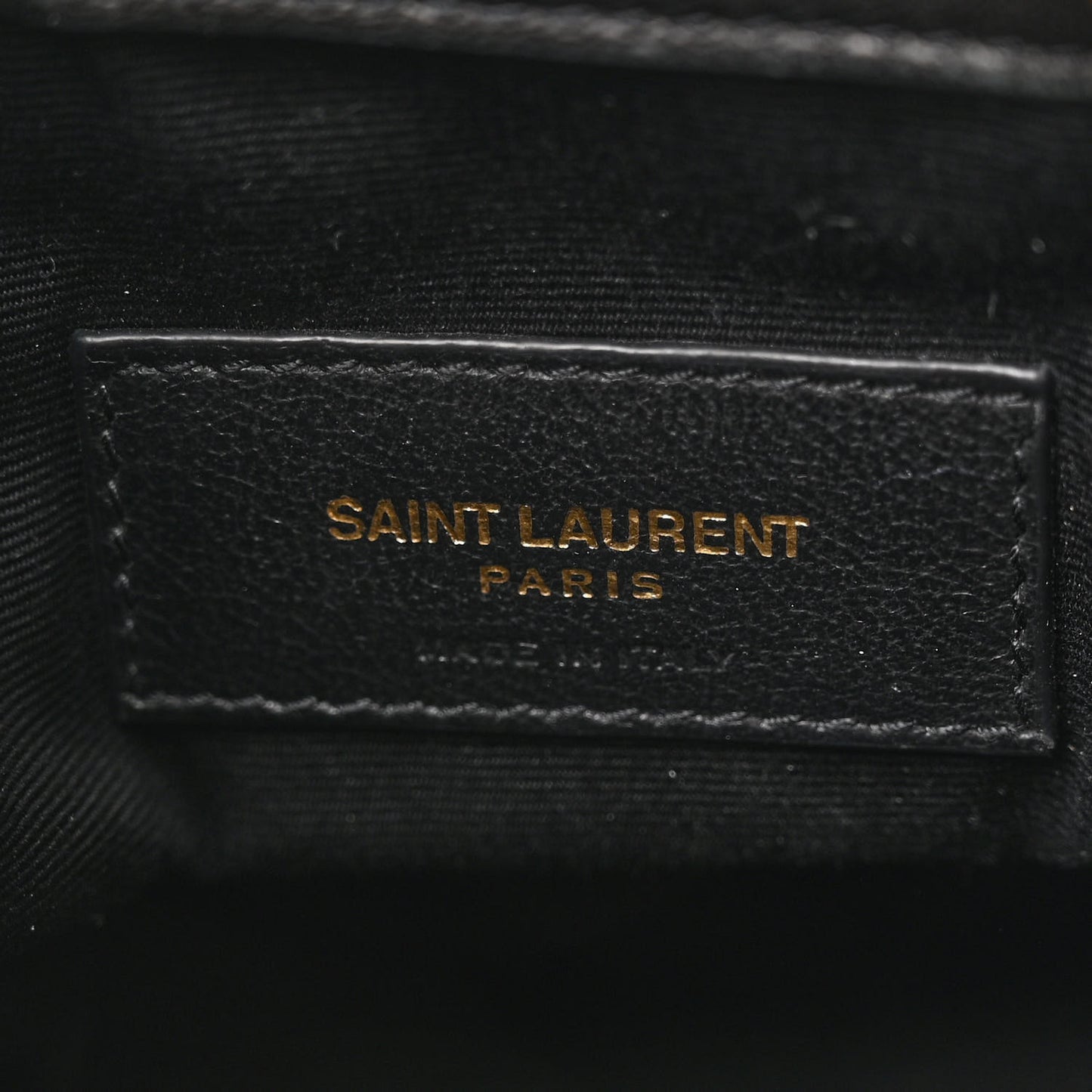 Lambskin Matelasse Monogram Joe Nano Bucket Bag Black