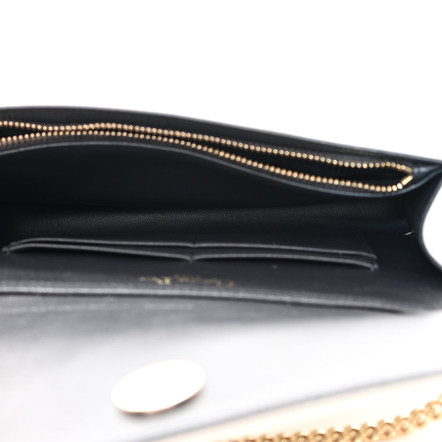 Christian Dior Patent Micro-Cannage Diorama Wallet on Chain Pouch White 5 of 16