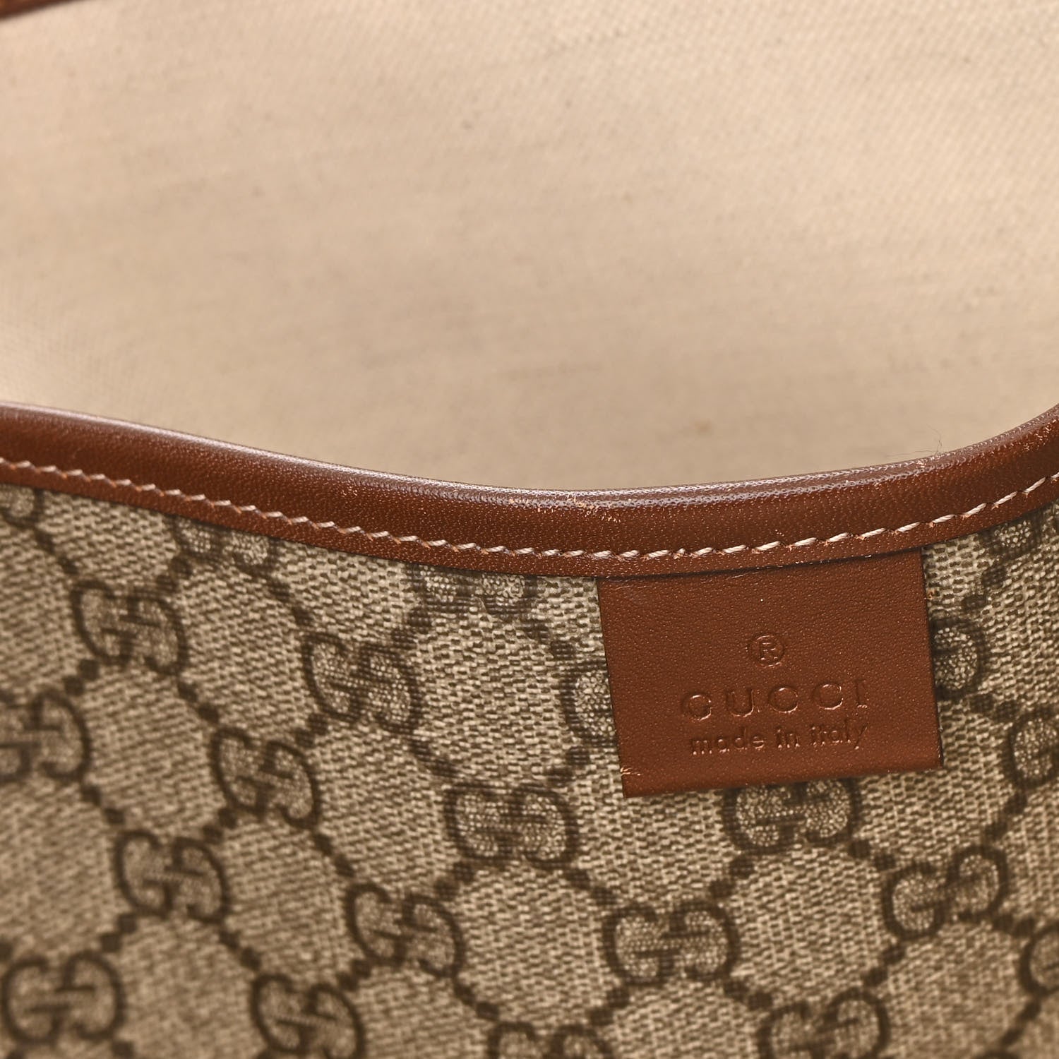 Gucci GG Plus Monogram Medium Signature Web Loop Tote Brown 13 of 14