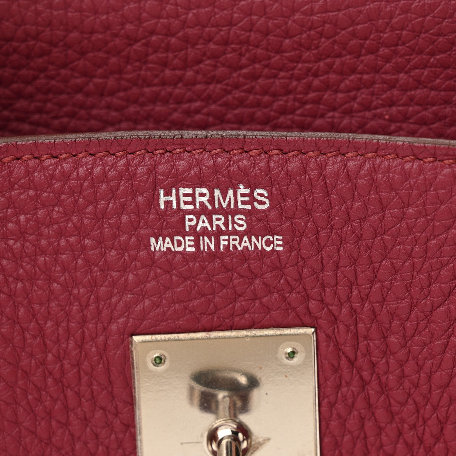 Hermes Taurillon Clemence Birkin 35 Rubis 6 of 18