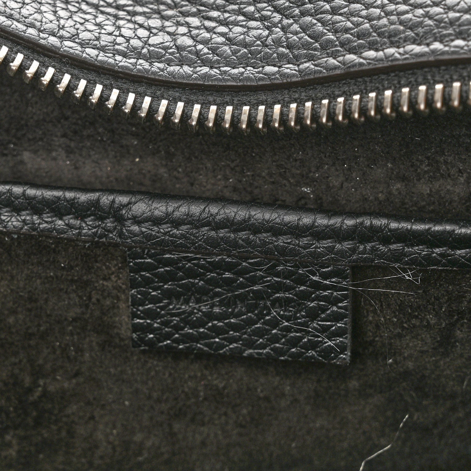 Celine Drummed Calfskin Nano Luggage Black 6 of 15