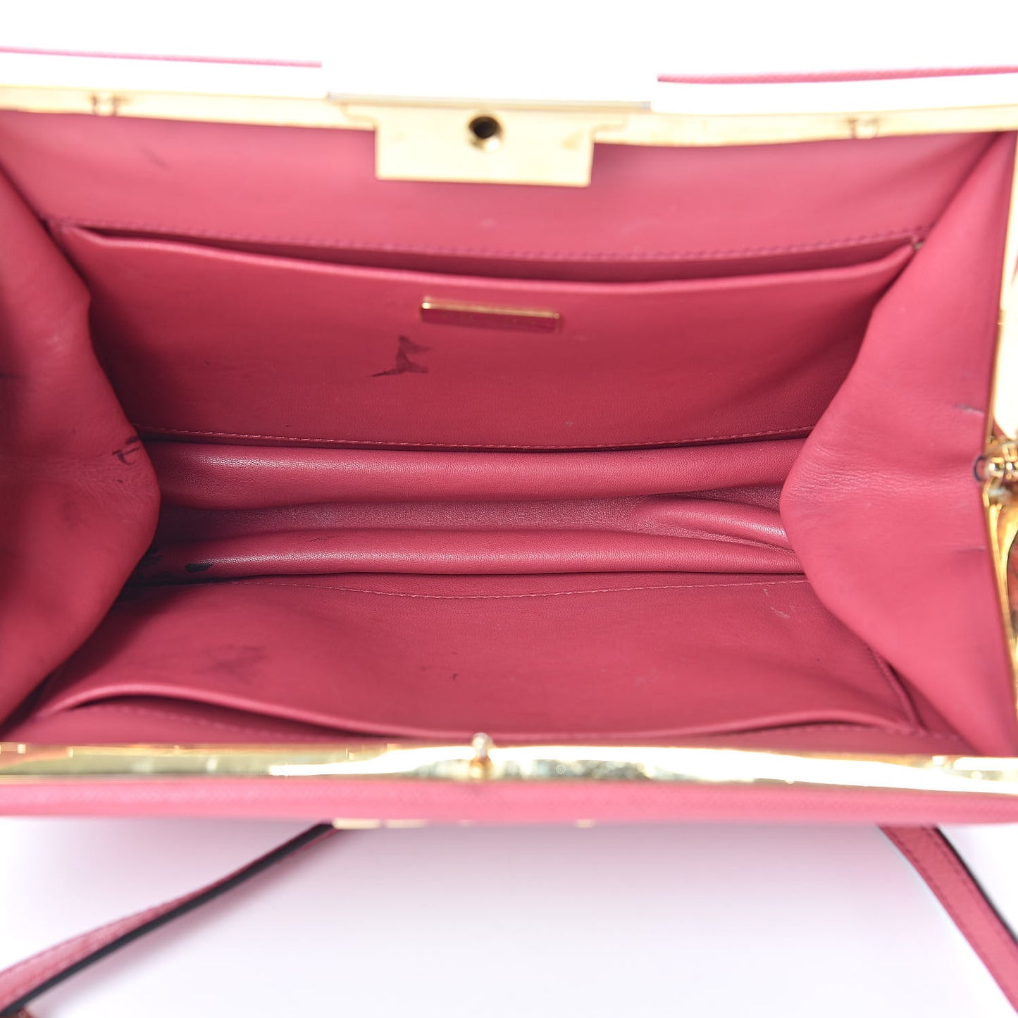 Saffiano City Calf Light Frame Bag Peonia
