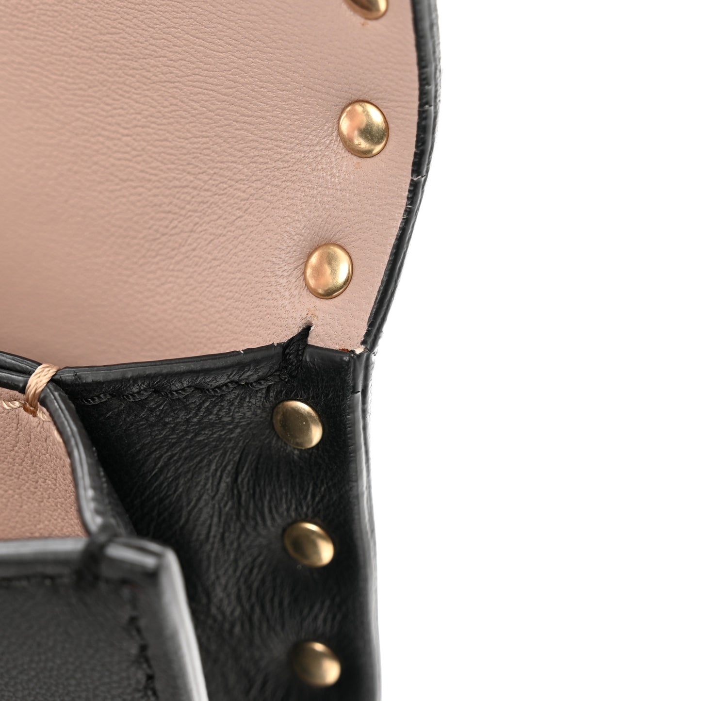 Nappa Rockstud Wristlet Clutch Black
