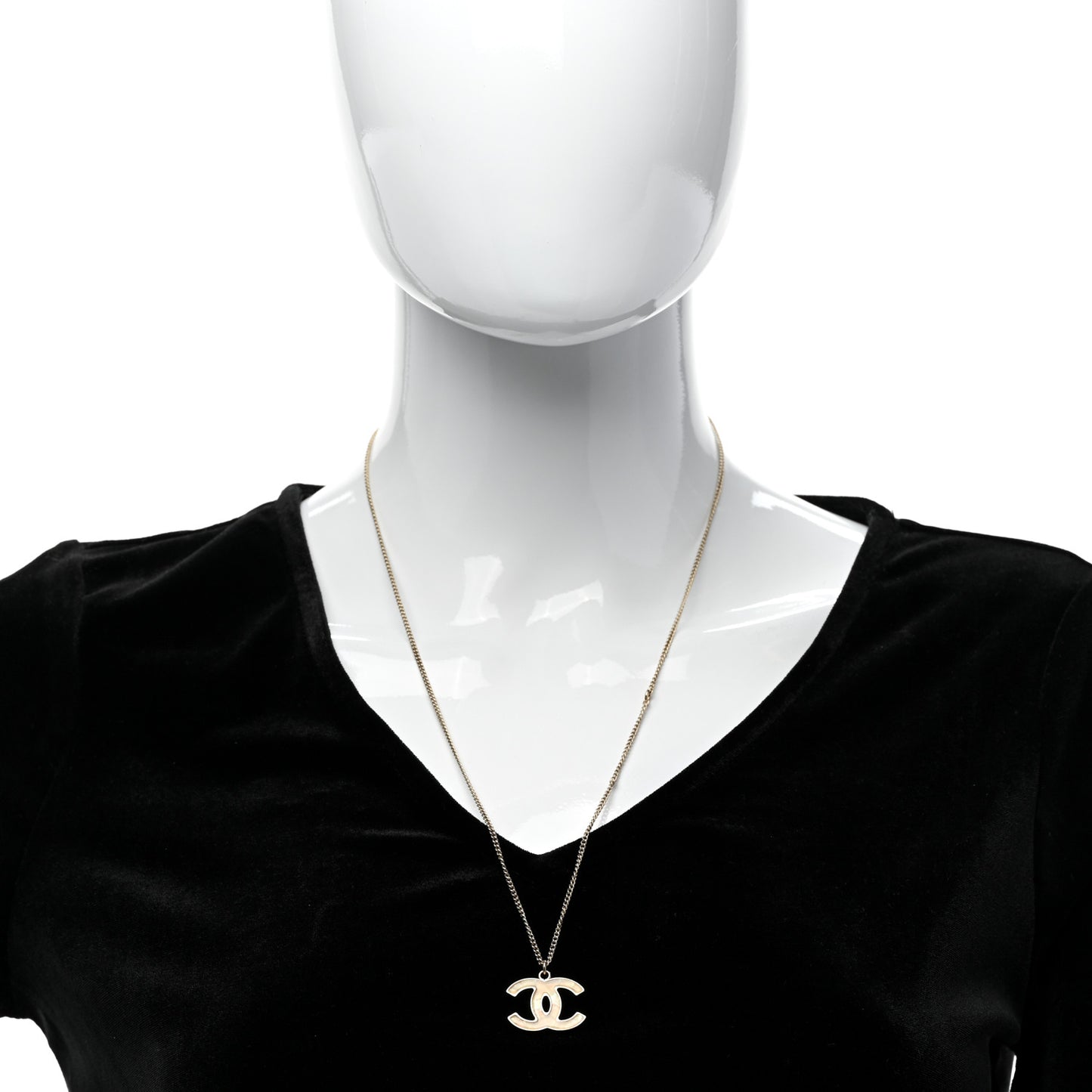 Resin CC Necklace Gold