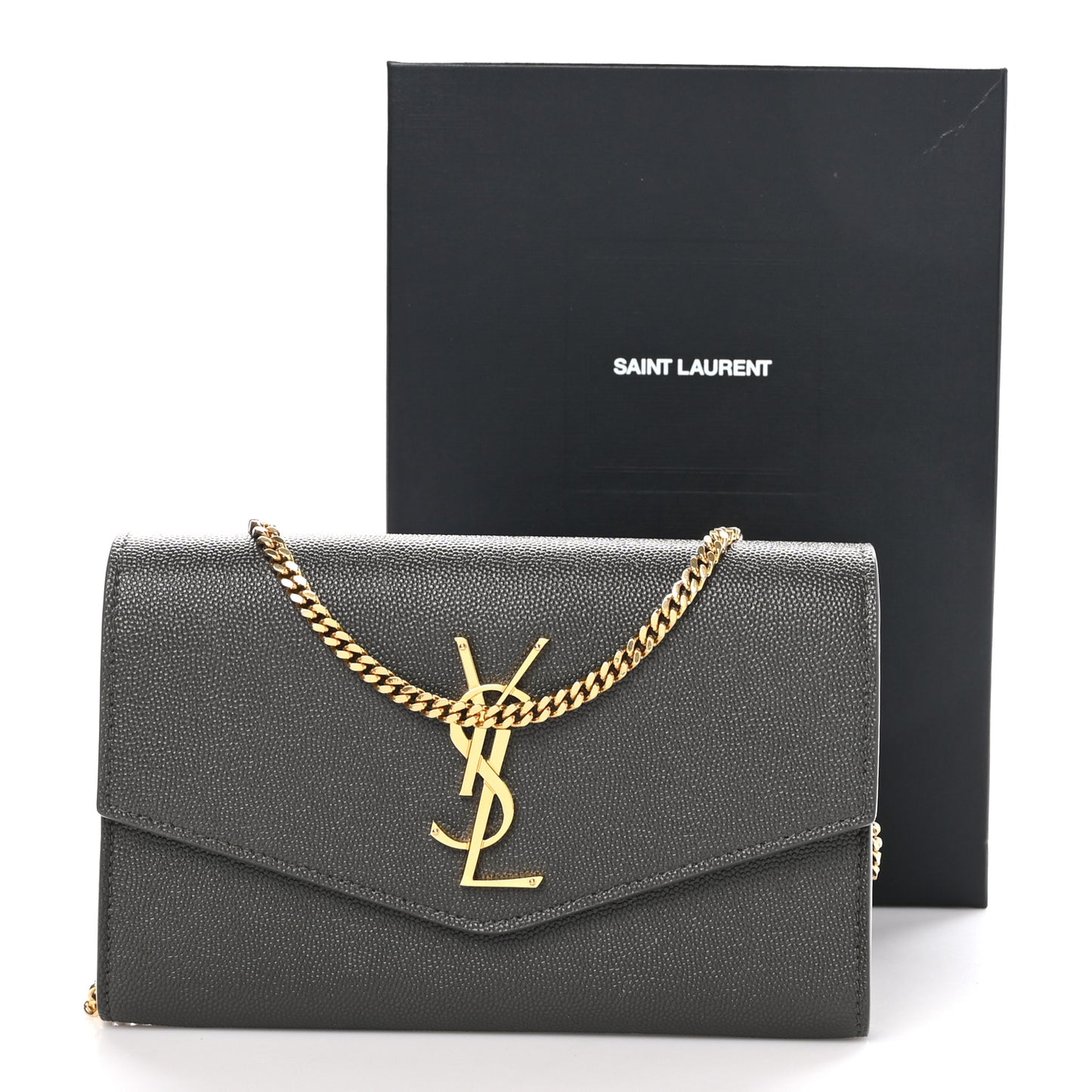 Grain De Poudre Uptown Chain Wallet Pebble