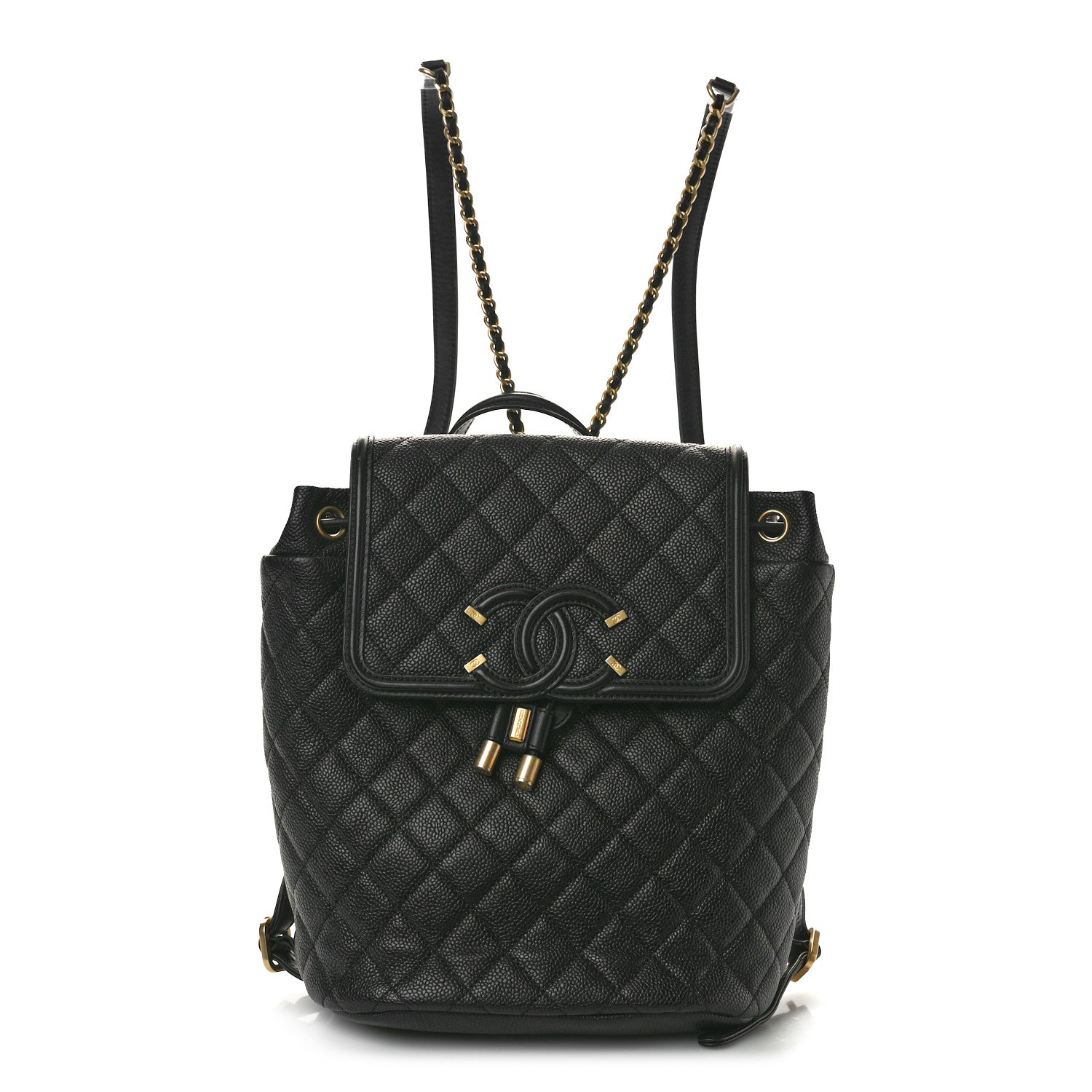 Chanel Caviar Quilted Small Filigree Backpack Black 1 of 11