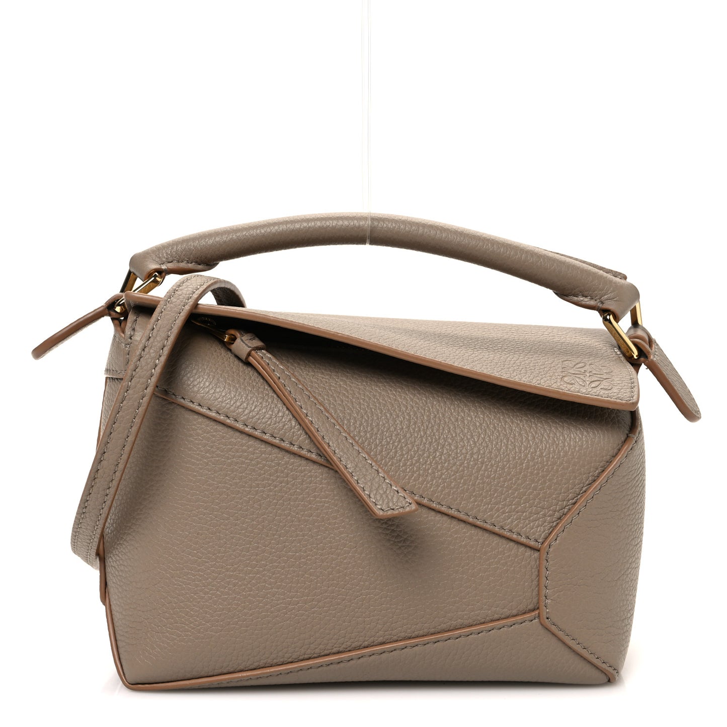 Calfskin Mini Puzzle Edge Bag Sand