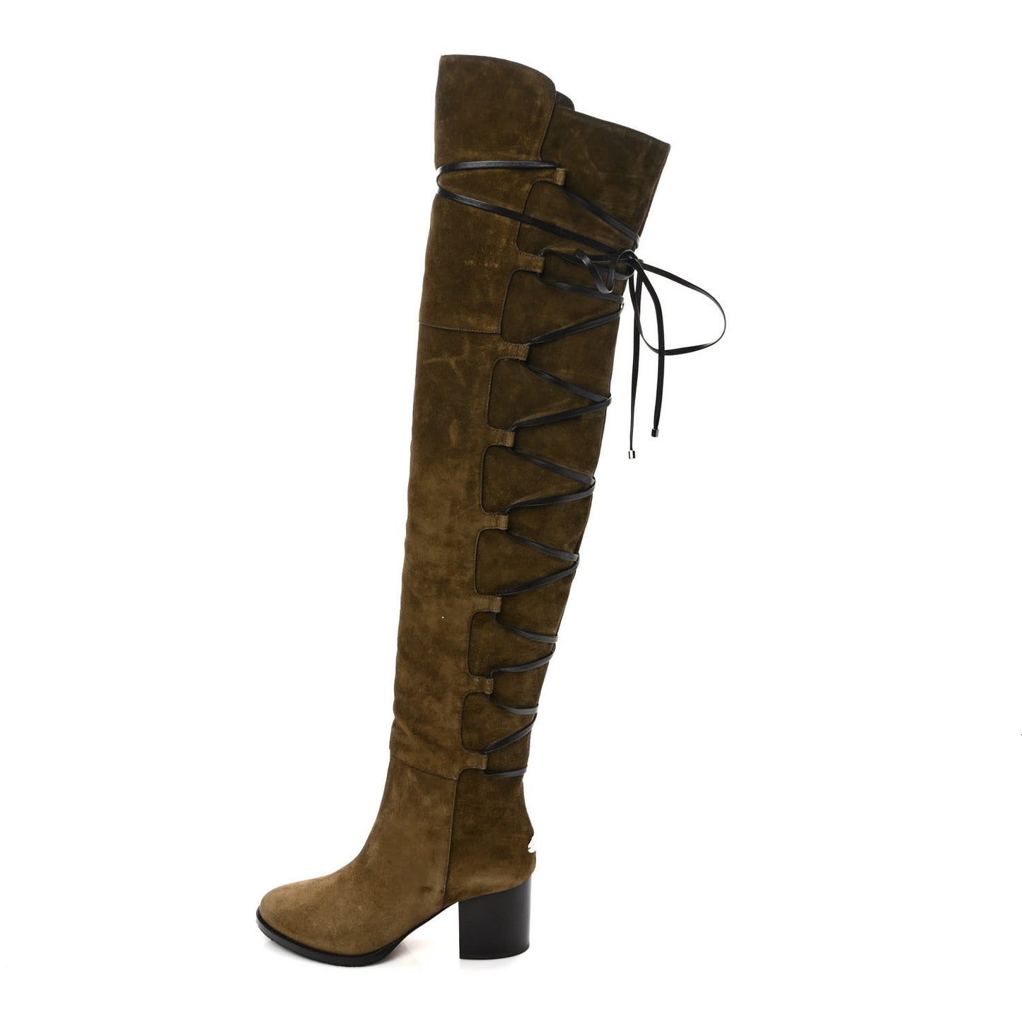 Suede Mayfair 65 Boots 35.5 Olive