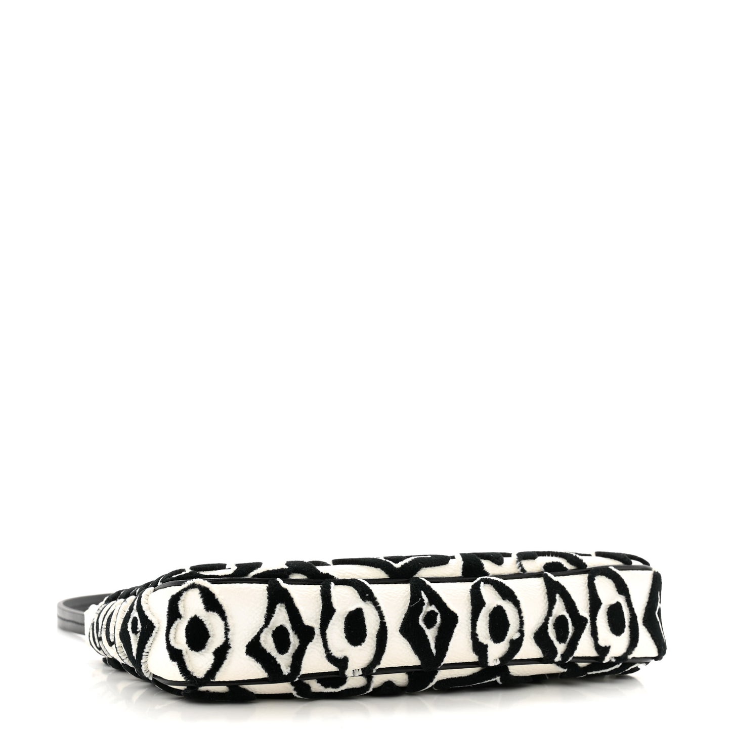 X UF Tufted Monogram Pochette Accessories White Black