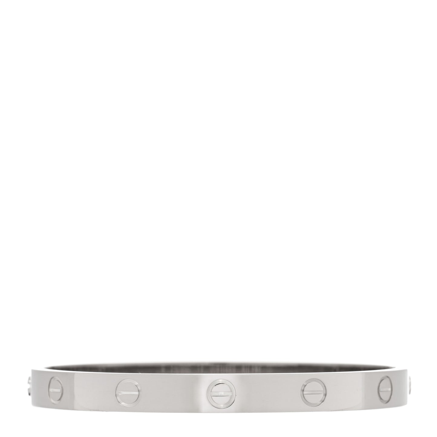 18K White Gold LOVE Bracelet 17
