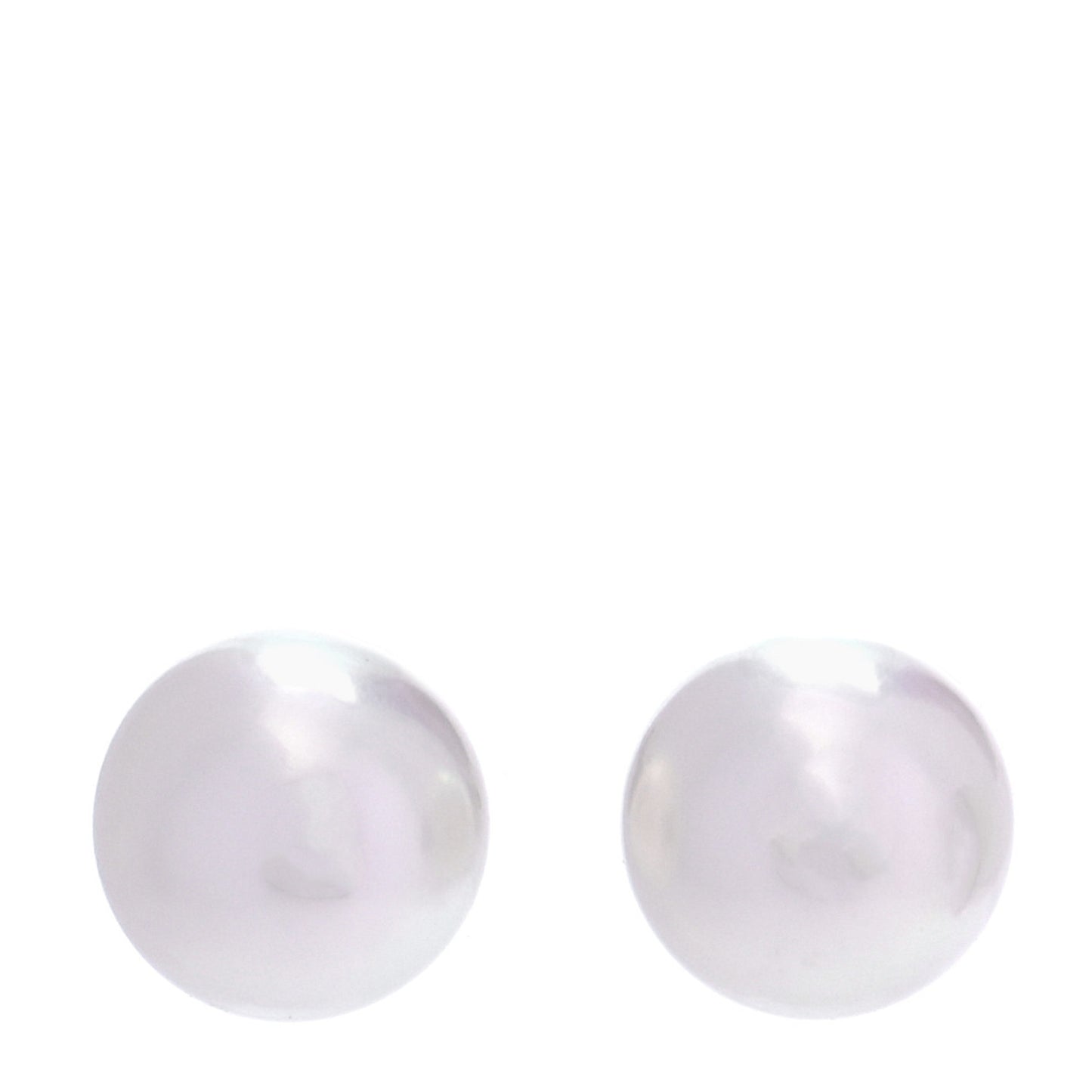 18K White Gold Akoya Pearl 8-8.5mm Stud Earrings