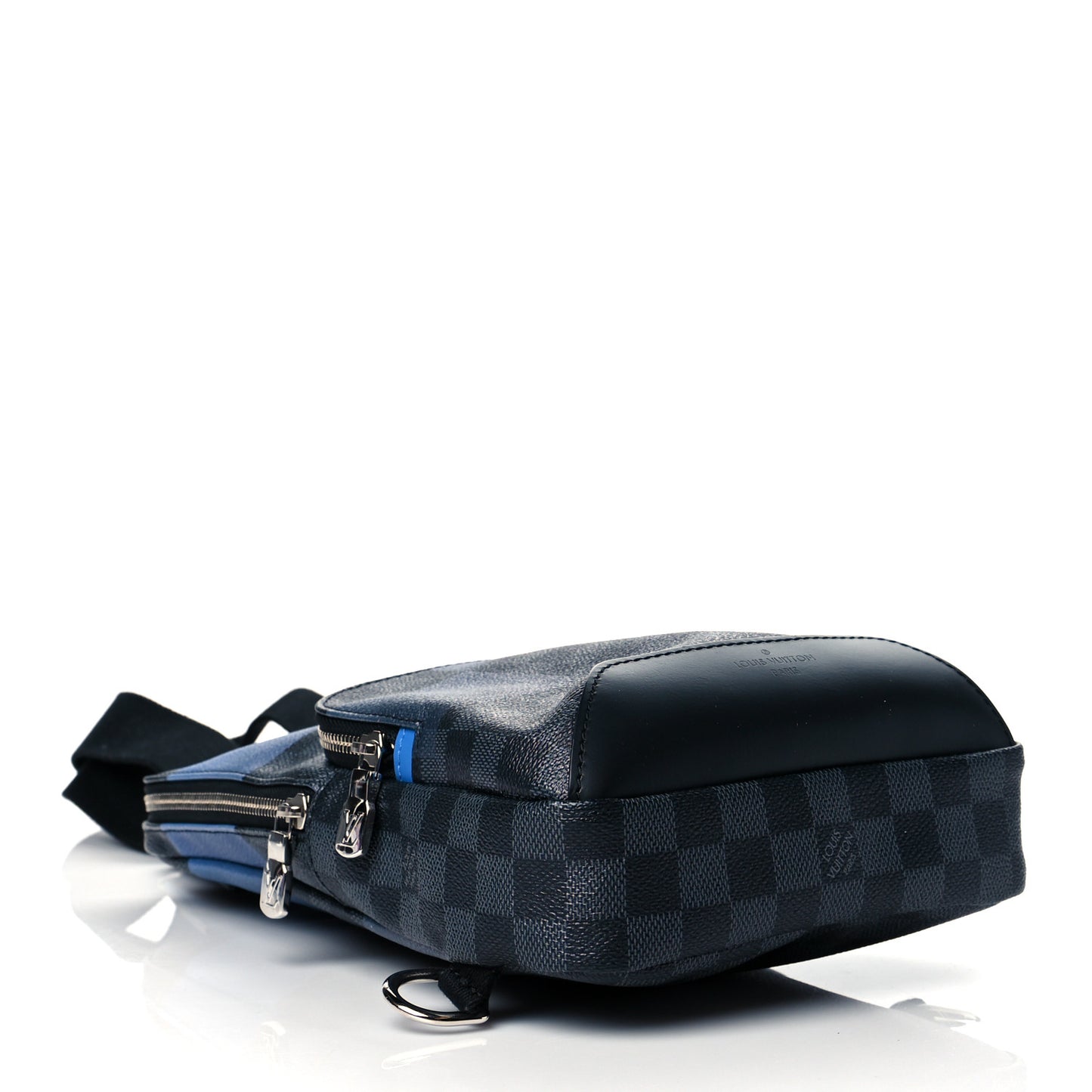 Damier Graphite Giant Avenue Sling Backpack Blue
