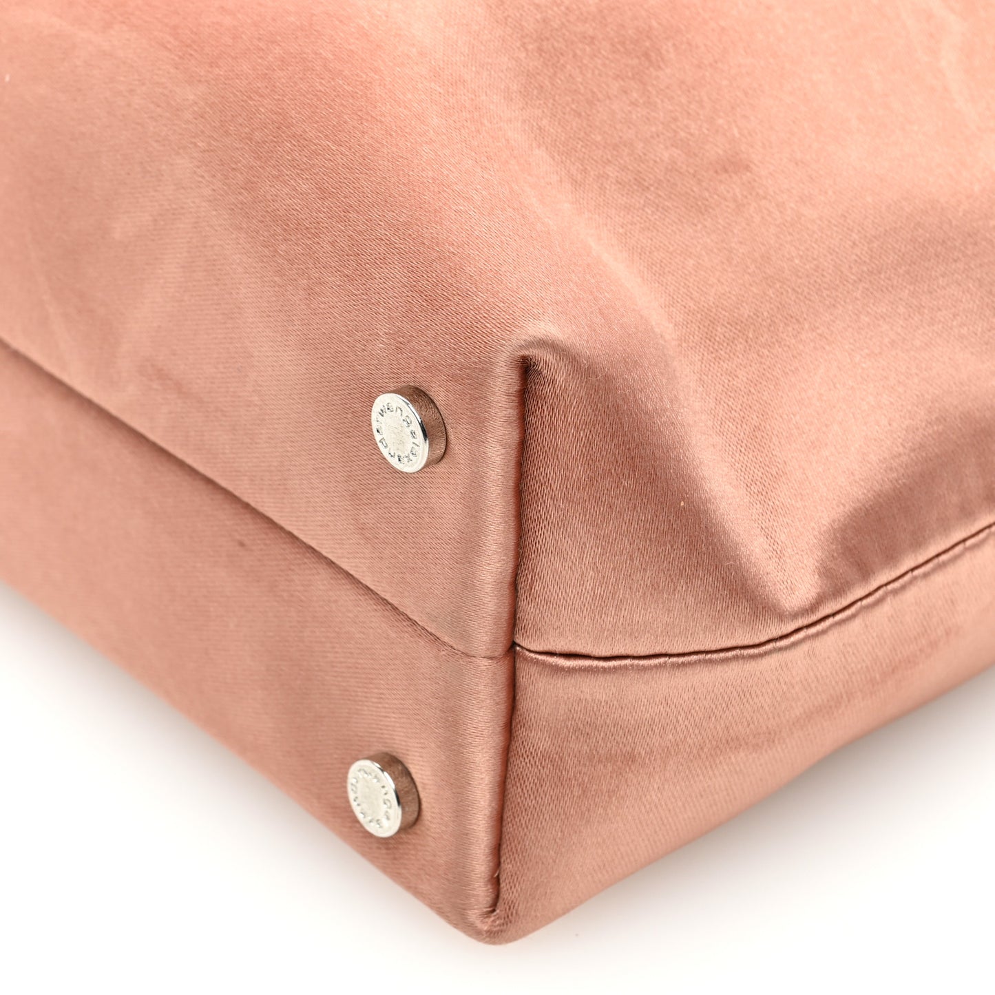 Satin Crystal Heiress Pouch Light Pink