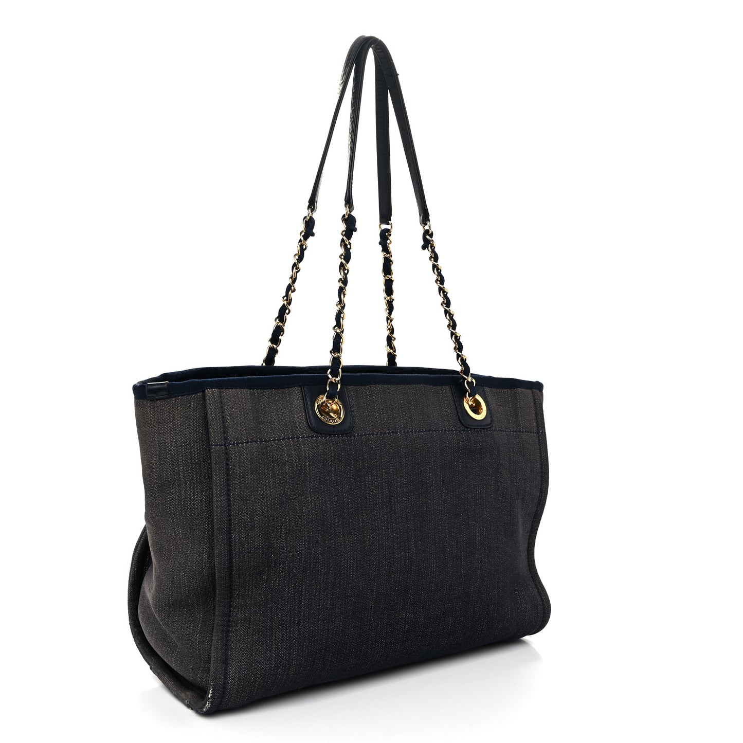 Denim Small Deauville Tote Dark Blue