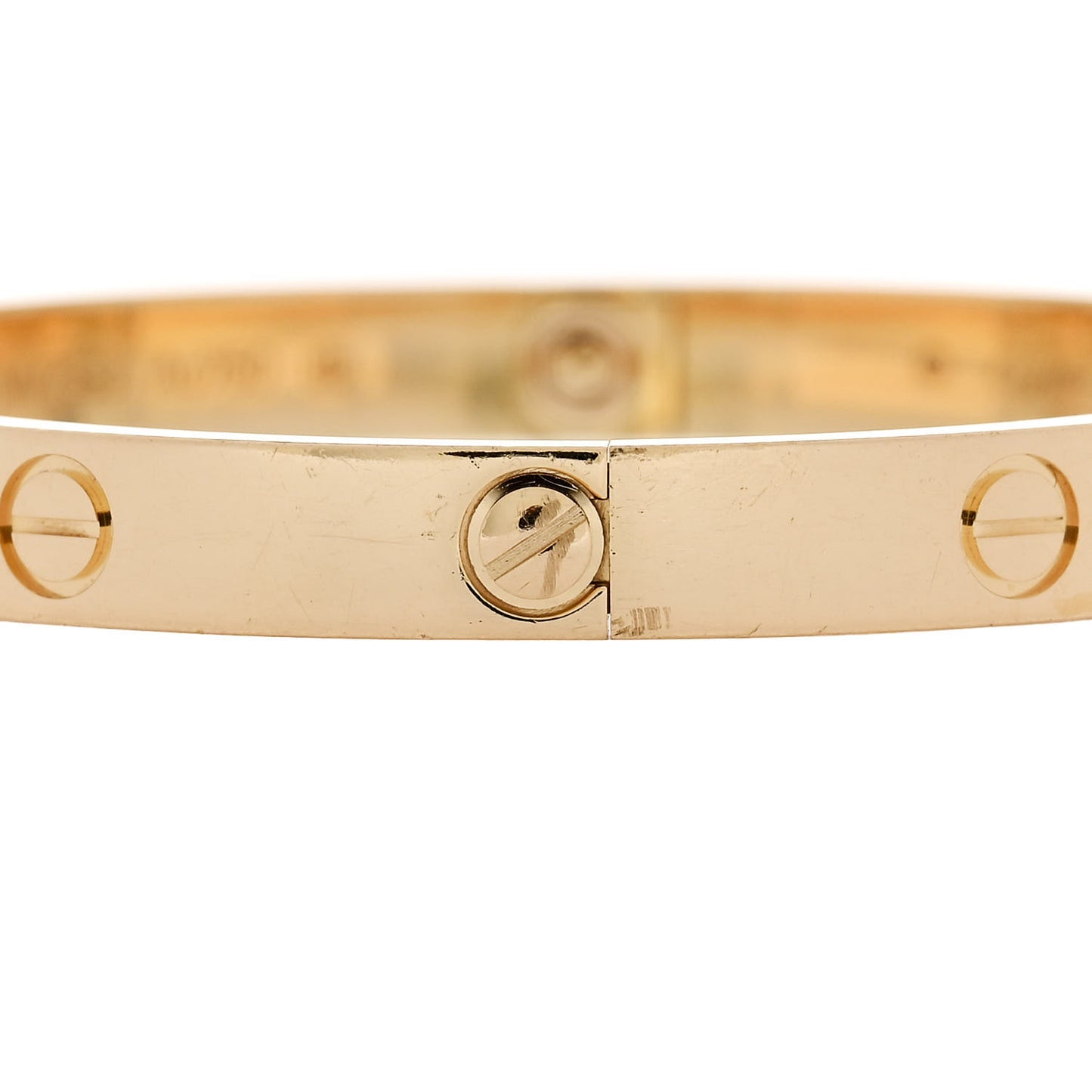 18K Yellow Gold 4 Diamond LOVE Bracelet 18