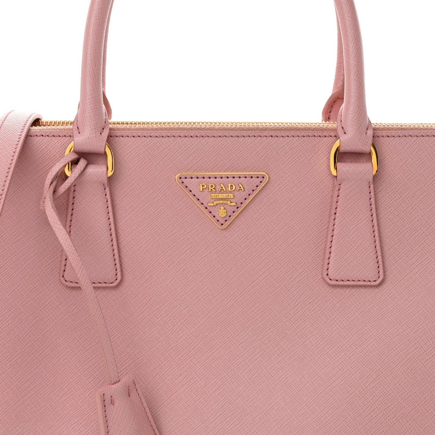Saffiano Medium Galleria Double Zip Tote Orchidea