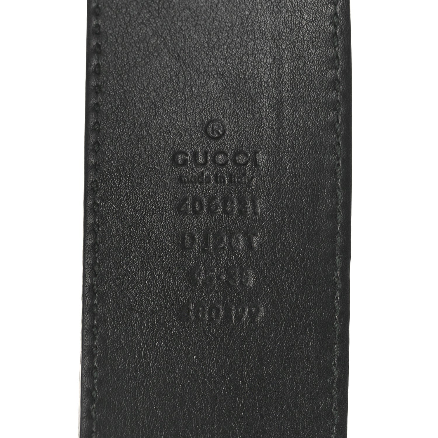 Gucci Calfskin Double G 40mm Belt 95 38 Black 3 of 4