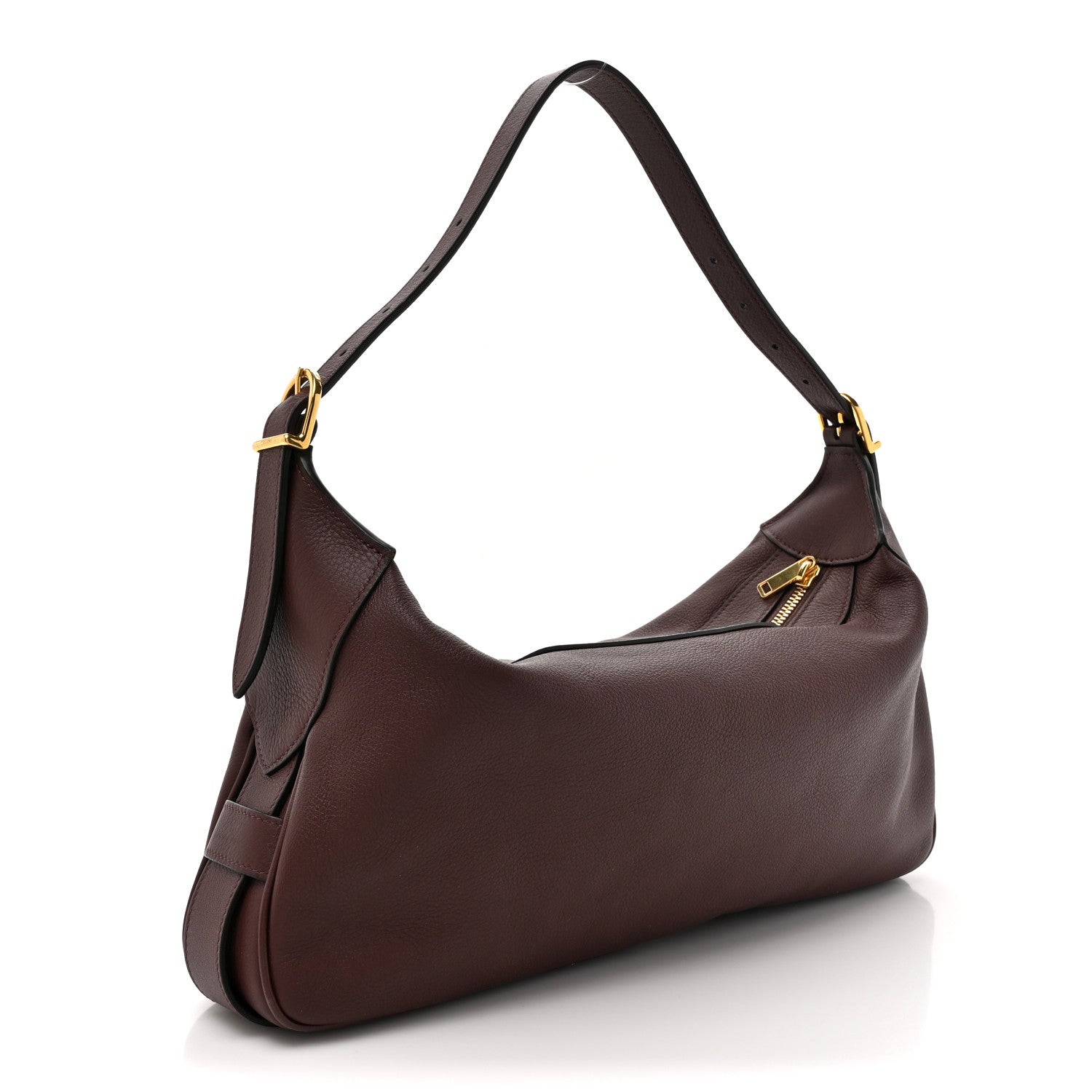 Celine Supple Calfskin Medium Romy Shoulder Bag Hickory 3 of 9
