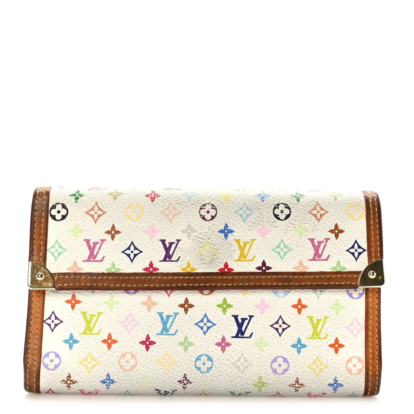 Monogram Multicolor Porte Tresor International Wallet White