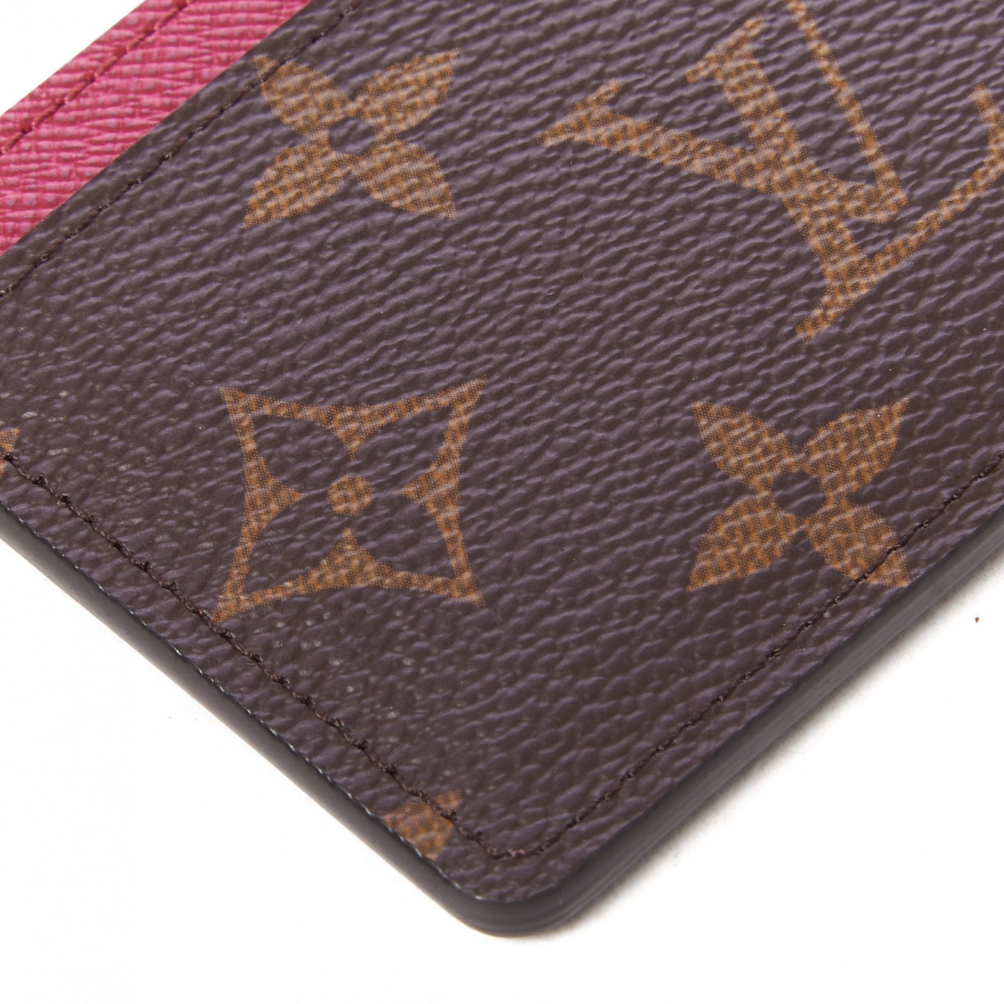 Monogram Card Holder Fuchsia