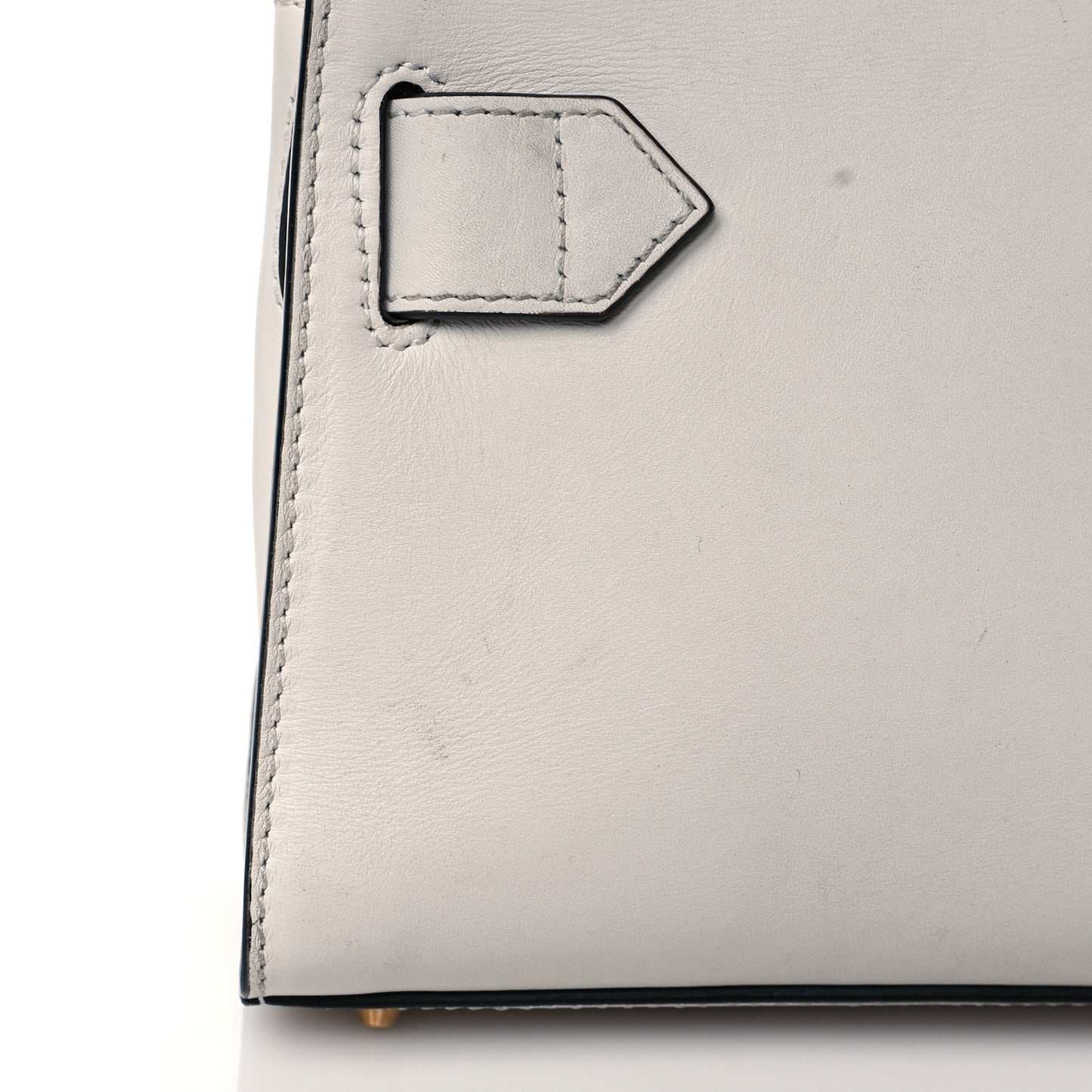Calfskin Medusa Lock Top Handle Crossbody Bag White
