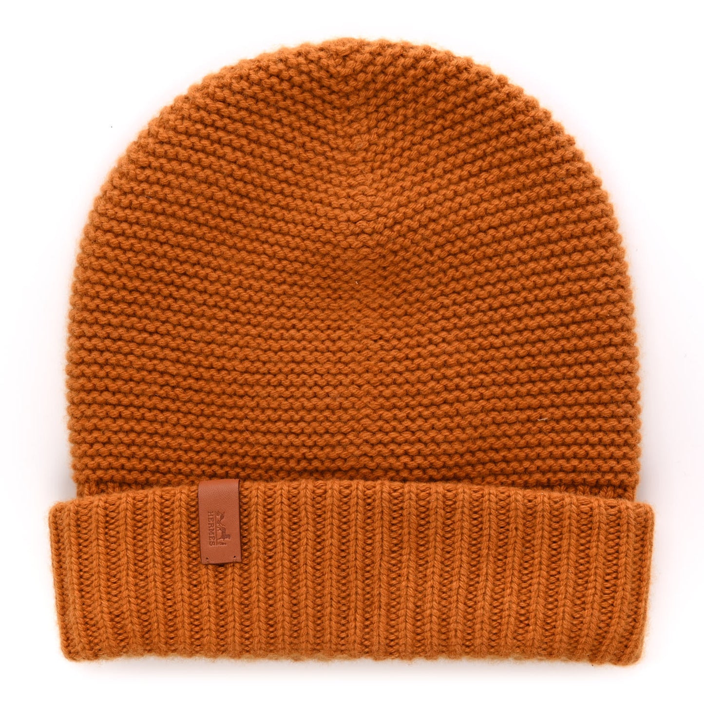Cashmere Knit Boston Beanie Hat S Brun Fauve