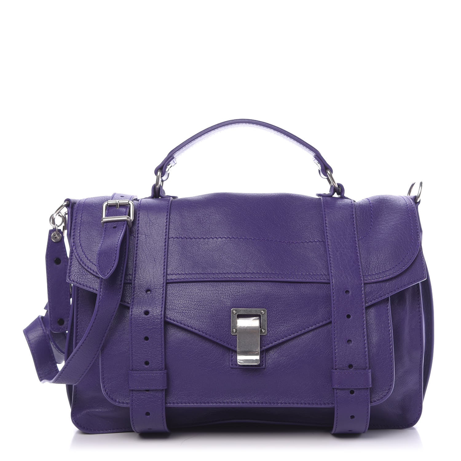 Proenza Schouler Lambskin Medium PS1 Satchel Amethyst 1 of 13