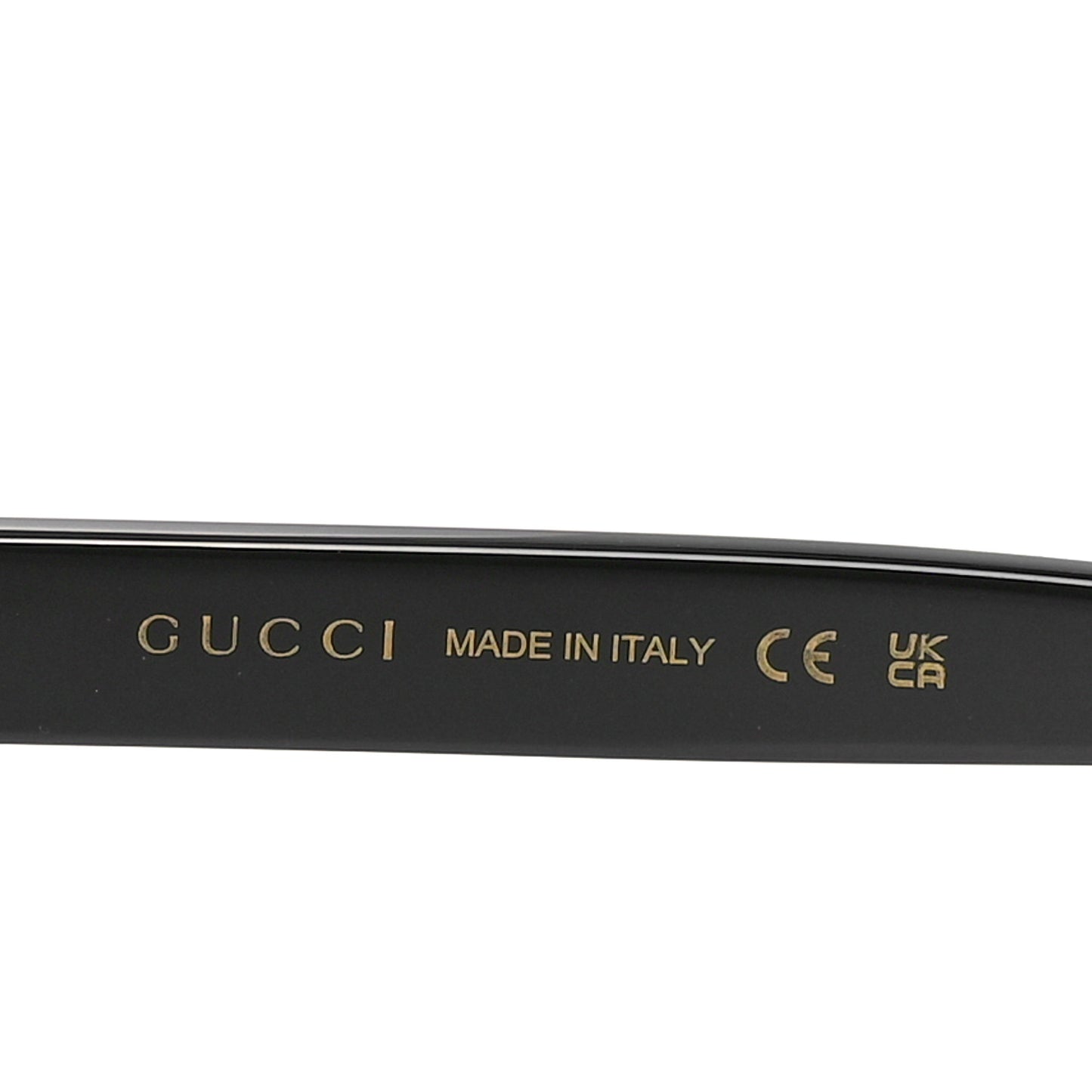 Acetate Round Frame Sunglasses GG1241S Black White