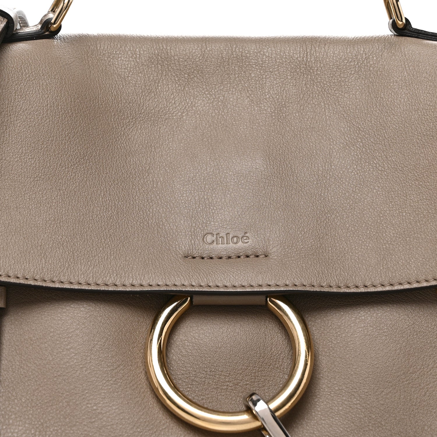 Chloe Calfskin Small Faye Day Shoulder Bag Motty Grey 8 of 11