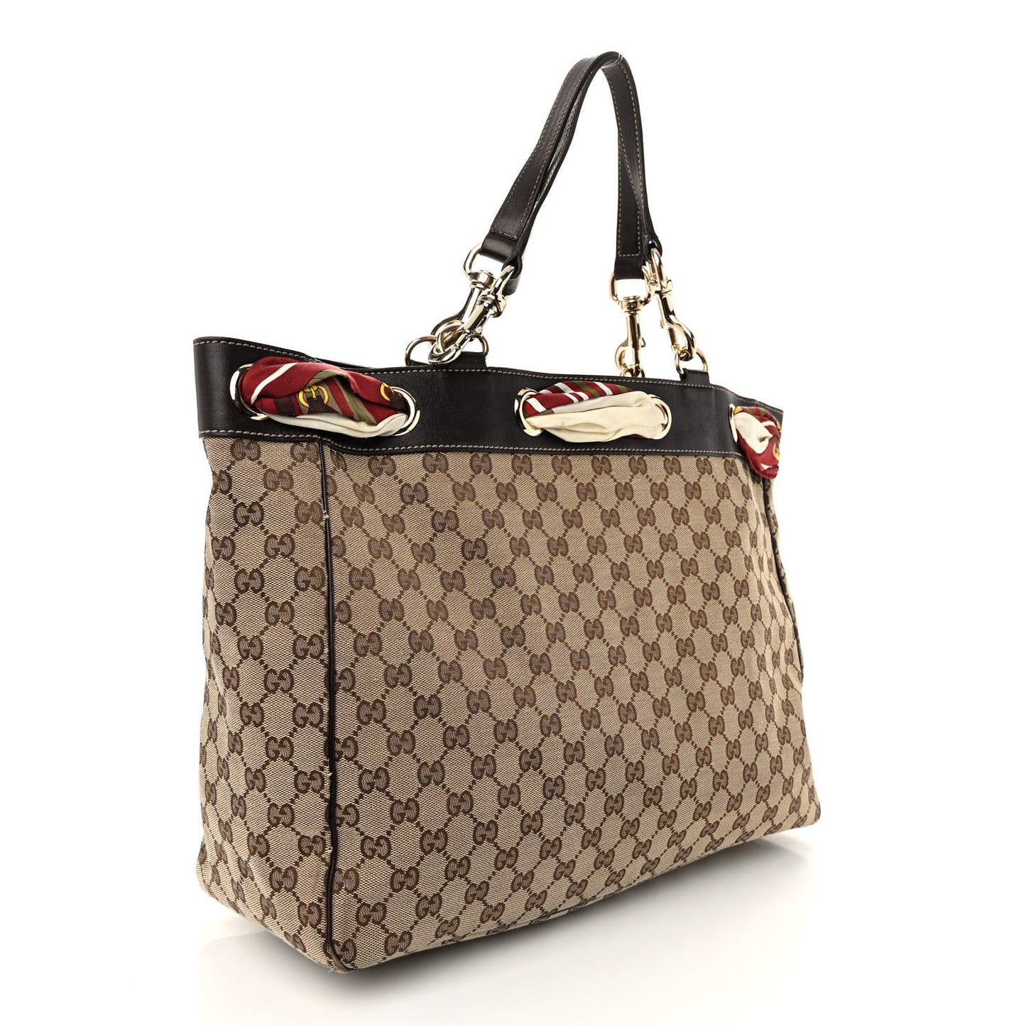 Monogram Large Positano Tote Brown