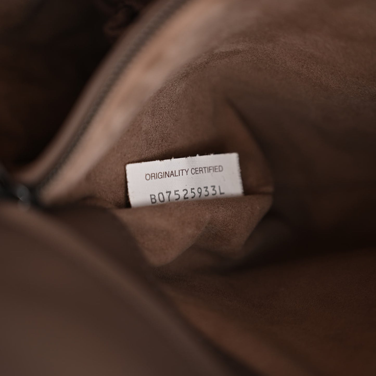 Nappa Intrecciato Fringe Brio Loop Hobo Dark Taupe