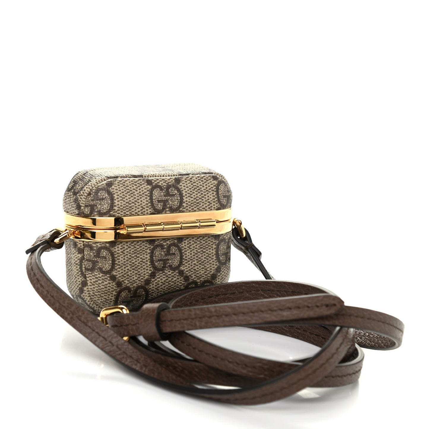 GG Supreme Monogram Marmont AirPods Pro Case Beige Ebony