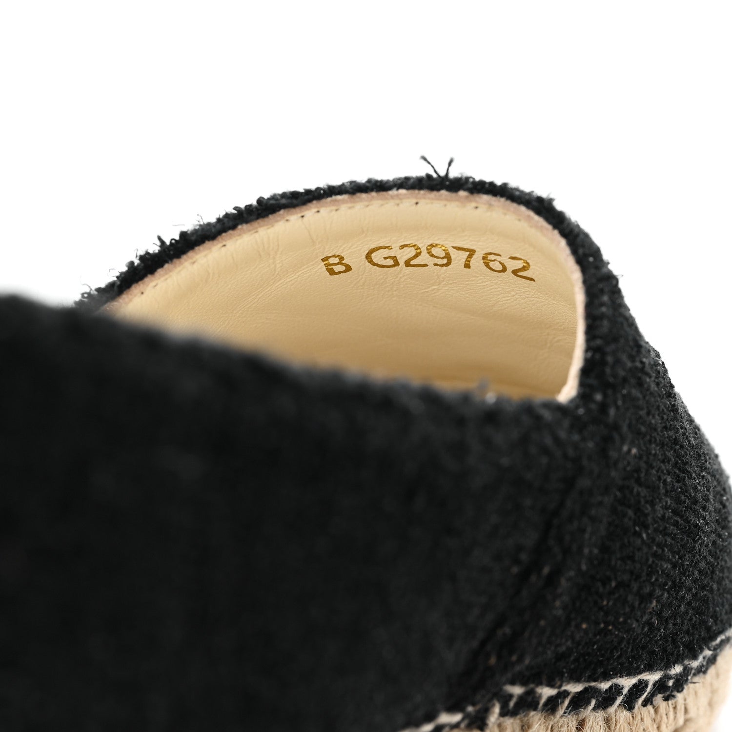 Chanel Tweed Lambskin Patent CC Espadrilles 37 Black 9 of 11