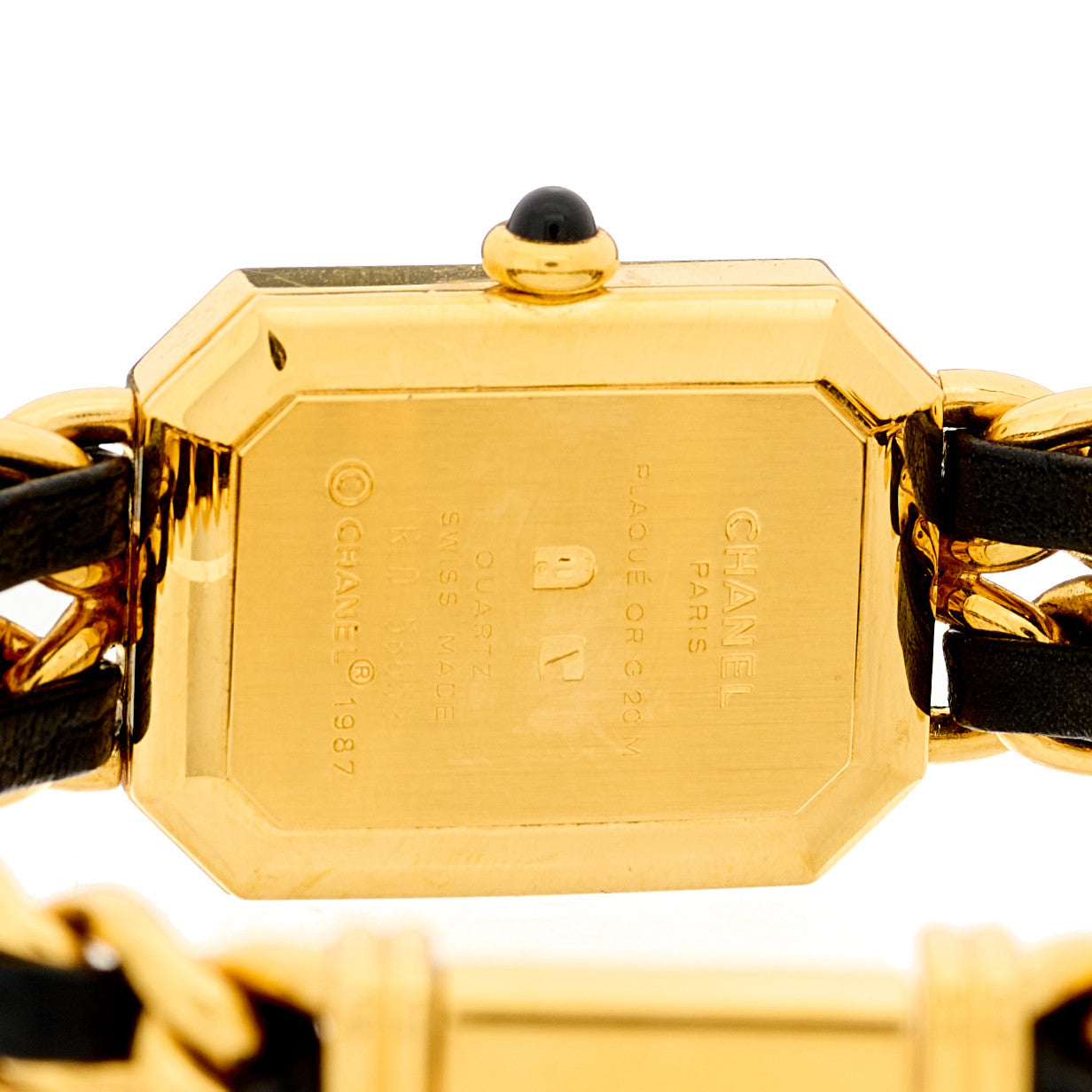 Stainless Steel Lambskin 20mm Chain Premiere Quartz Watch Gold L