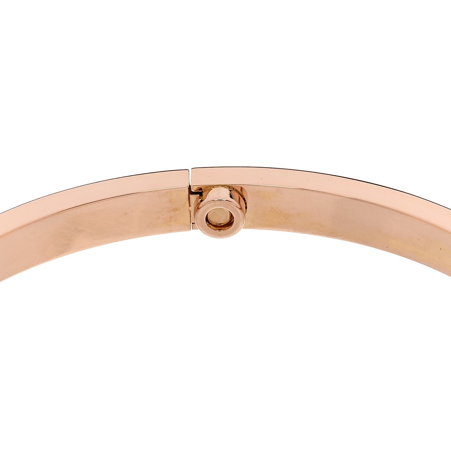 18K Pink Gold 6 Diamond Small LOVE Bracelet 17