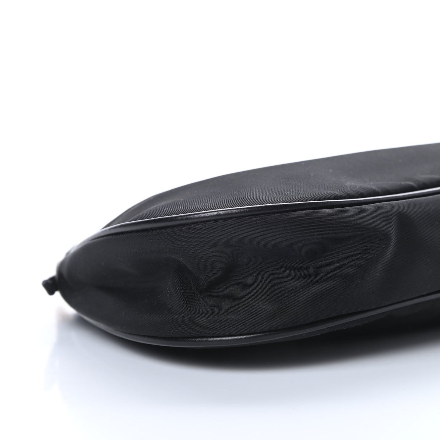 Tessuto Nylon Chain Shoulder Bag Black