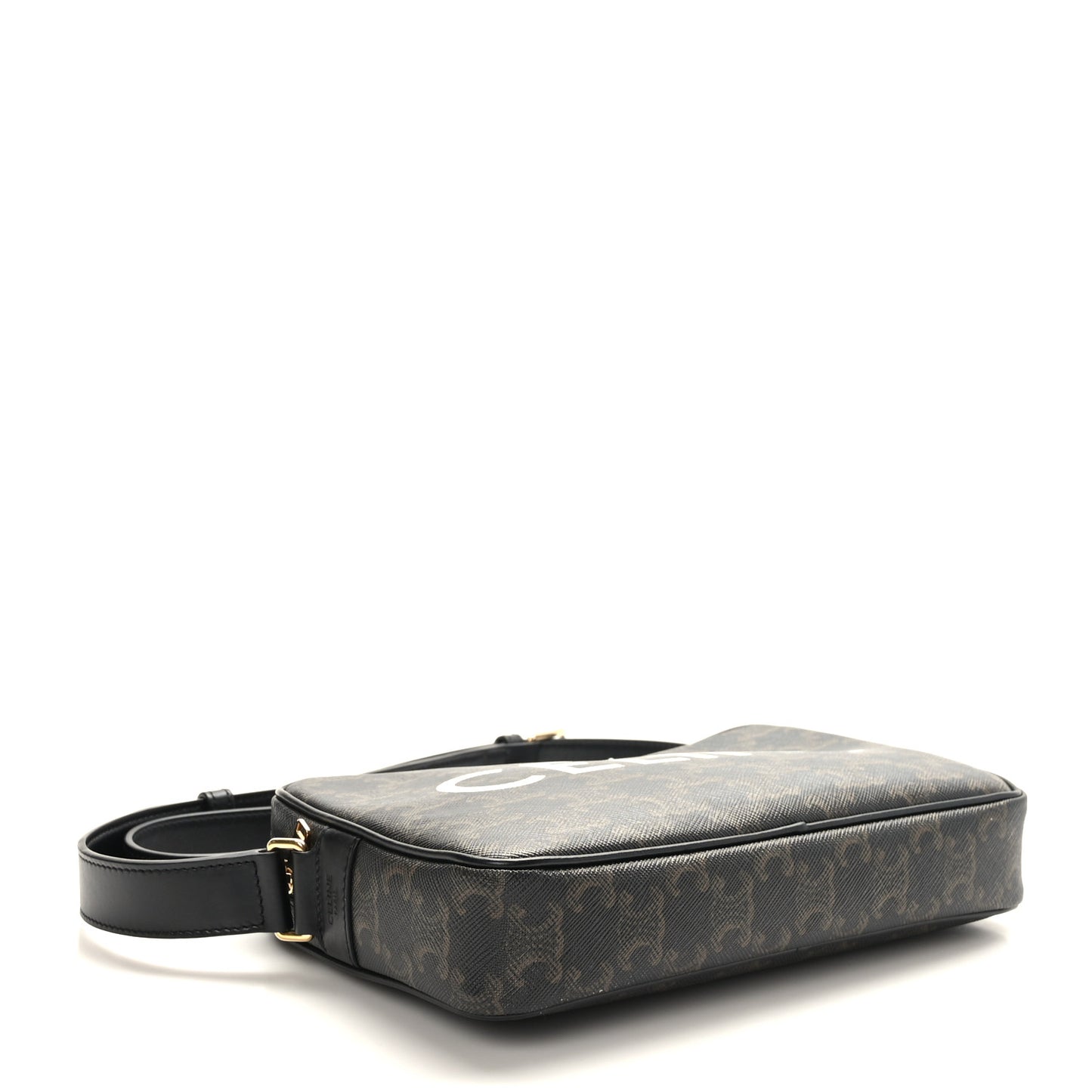 Triomphe Canvas Medium Messenger Bag Black