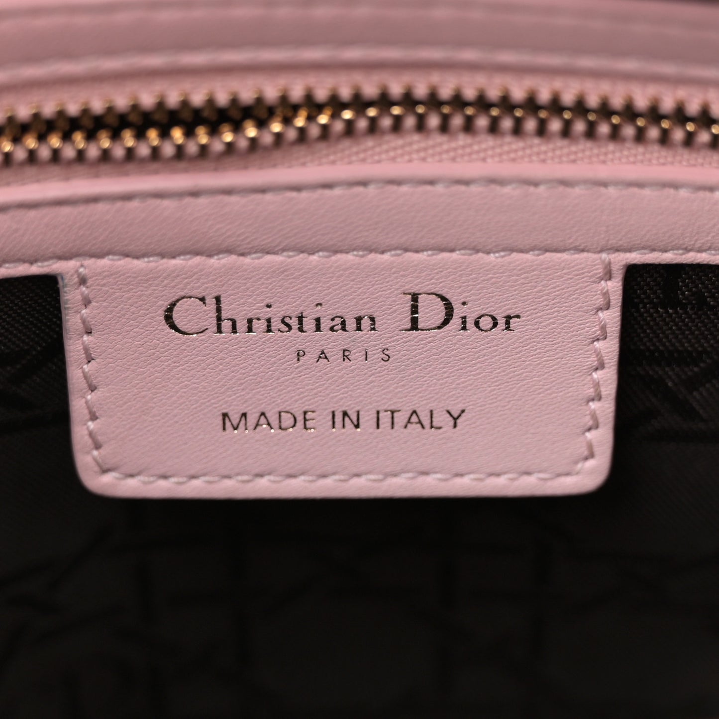 Lambskin Cannage Medium Lady Dior Light Pink