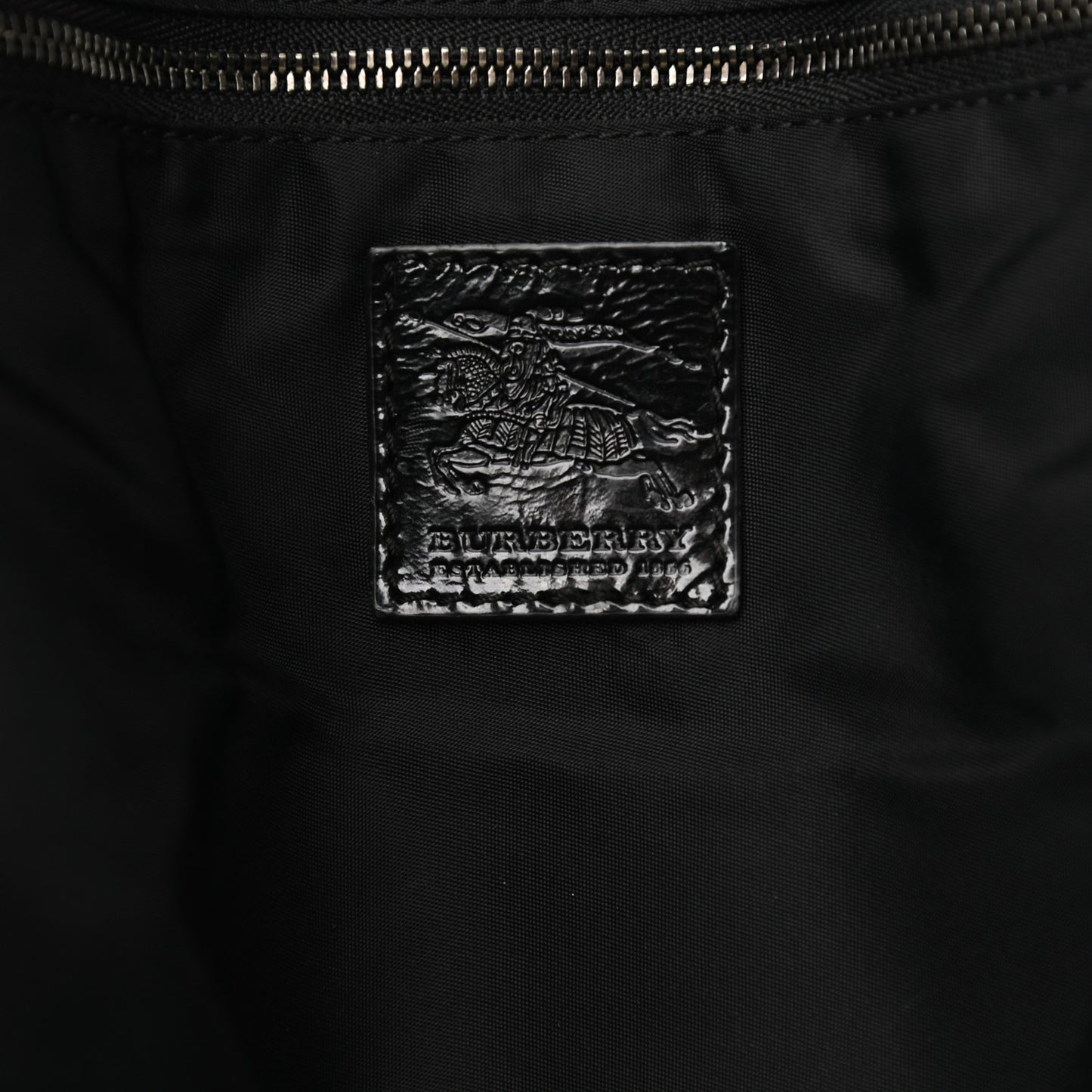 Patent Trim Smoked Check Tote Black
