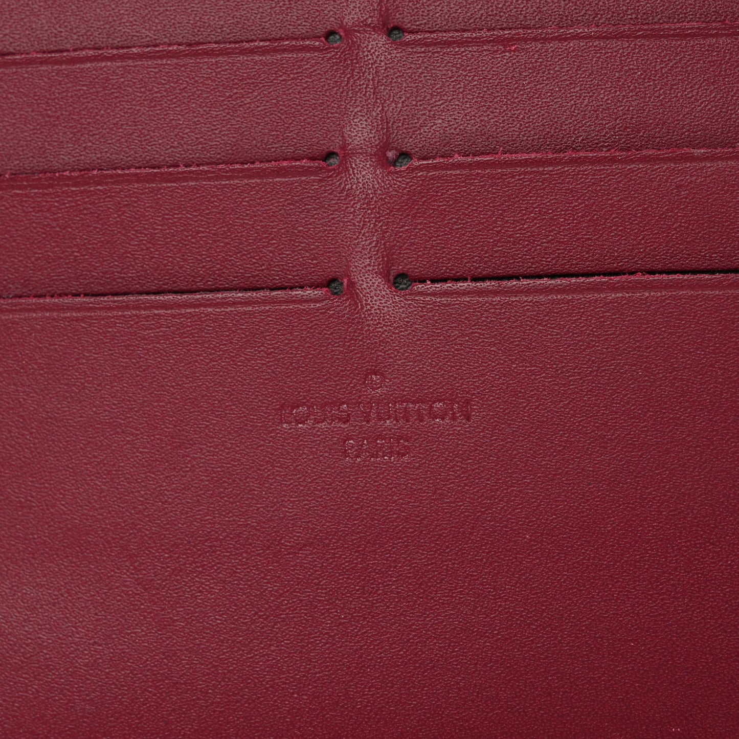 Calfskin Felicie Card Holder Insert Hot Pink