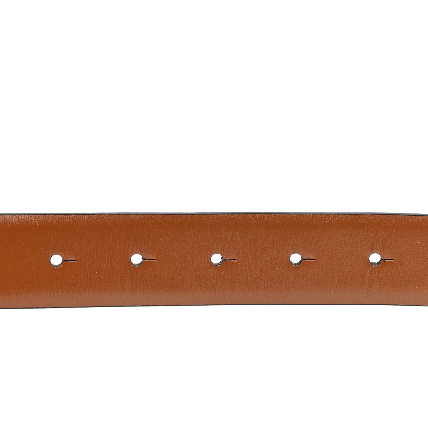 Valentino Garavani Glossy Calfskin VLogo Reversible 30mm Belt 95 38 Saddle Brown Black 6 of 6