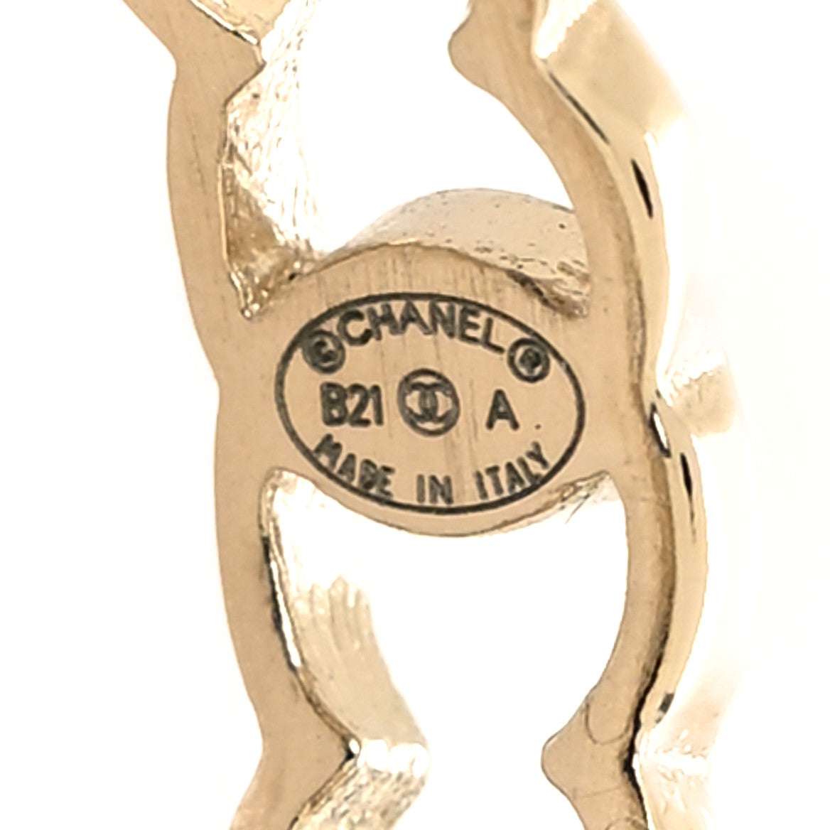 Chanel Metal CC Ring 54 7 Gold 4 of 5