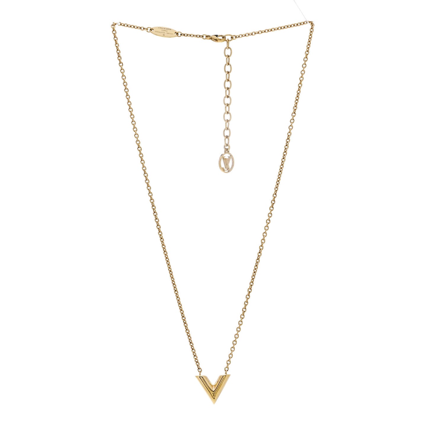 Essential V Necklace Gold